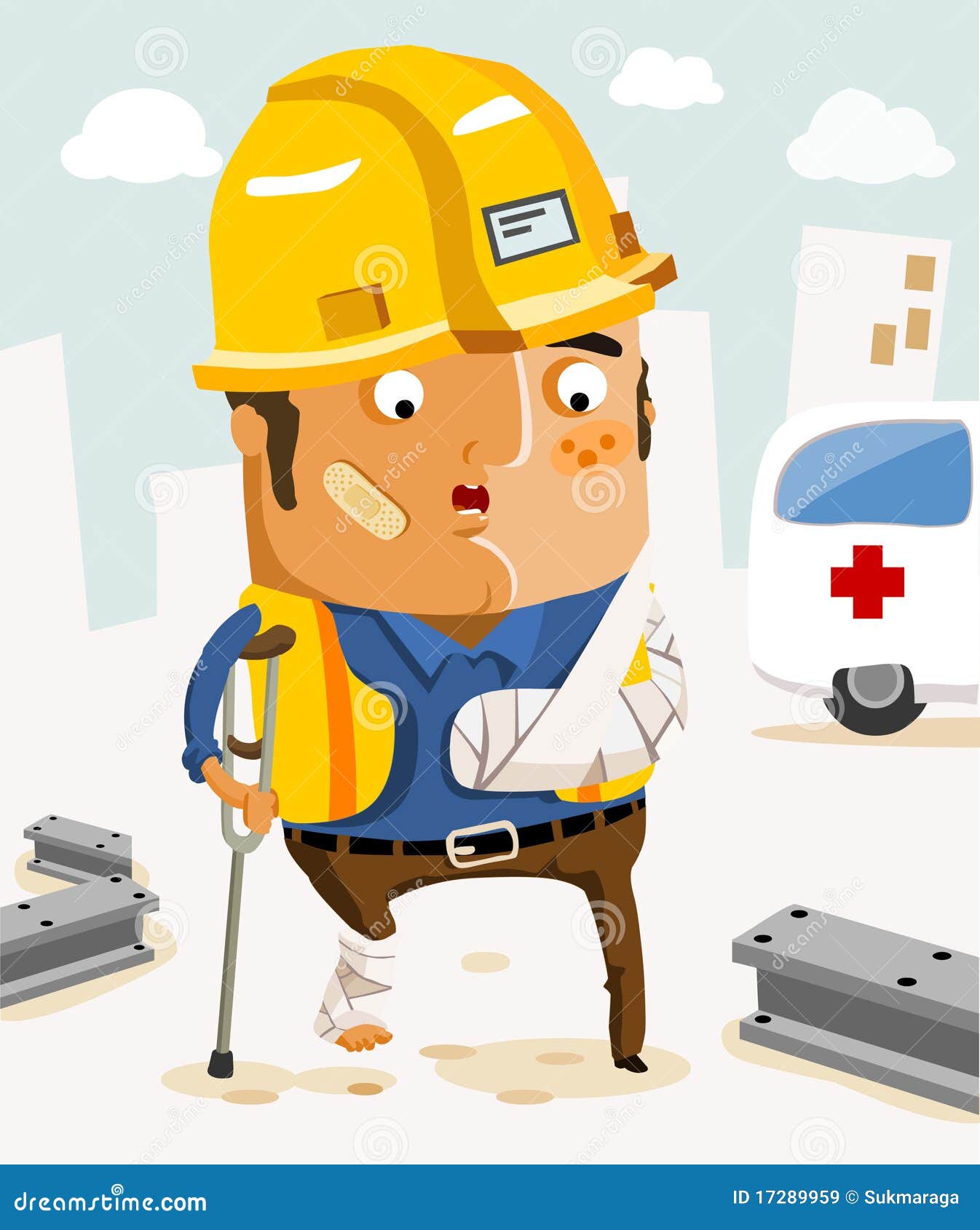 Versicherung für Arbeit vektor abbildung. Illustration von schwer