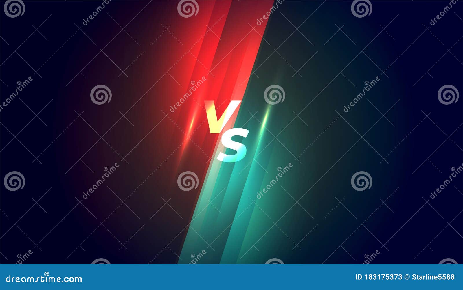 Versus Vs Competition and Fight Background Design Stock Vector