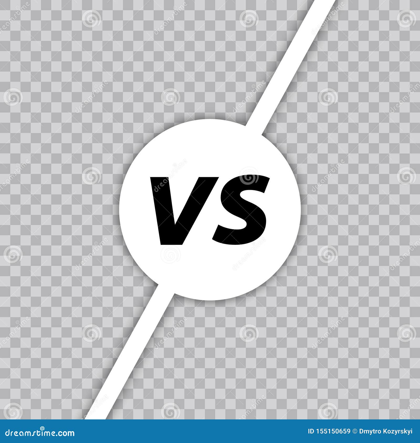 Versus VS Letters Fight. Versus Text Brush Painting Letters. VS in Transparent  Background Stock Vector - Illustration of background, book: 155150659