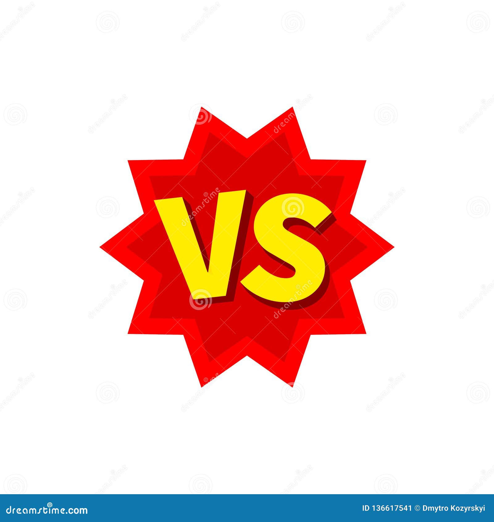 Versus VS Letters Fight. Versus Text Brush Painting Letters. Vector