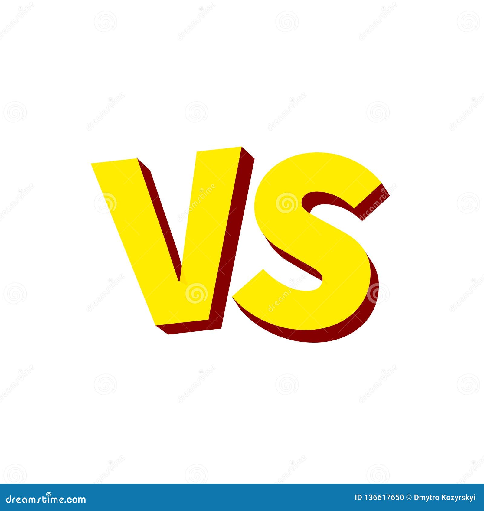 Versus VS Letters Fight. Versus Text Brush Painting Letters. Vector