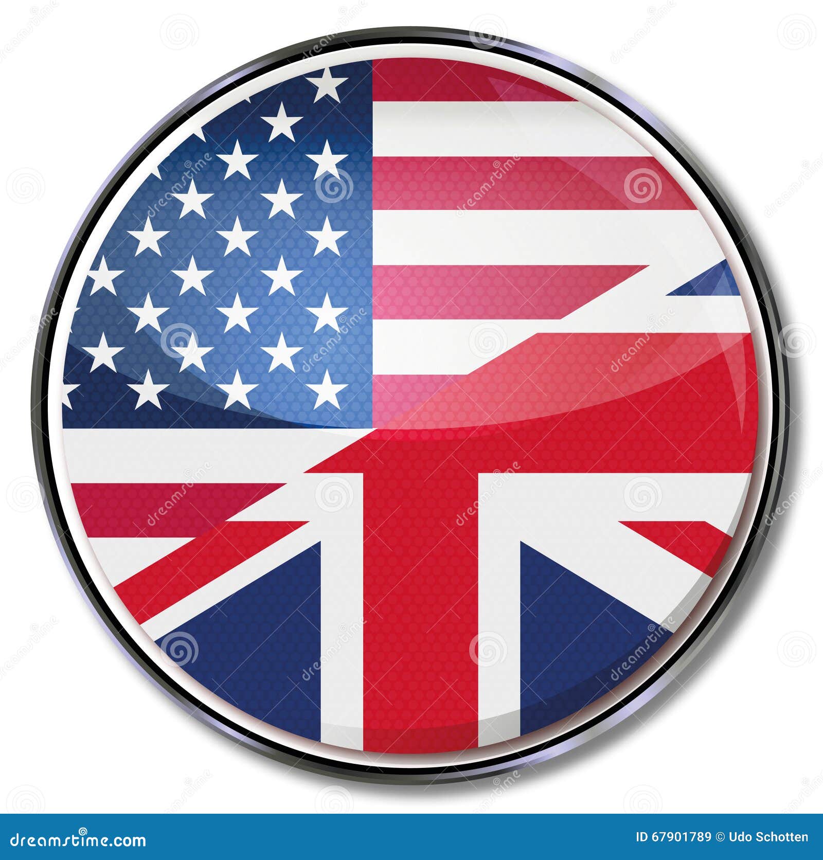 Vertaling in Het Engels En Amerikaan Vector Illustratie Illustration