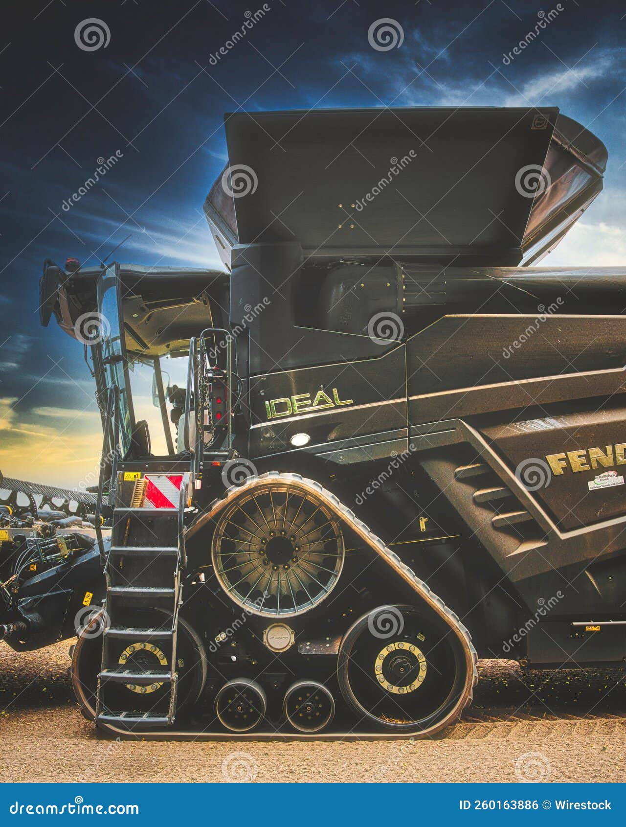 Vertical of an Agricultural Machine in Action Editorial Photo Image