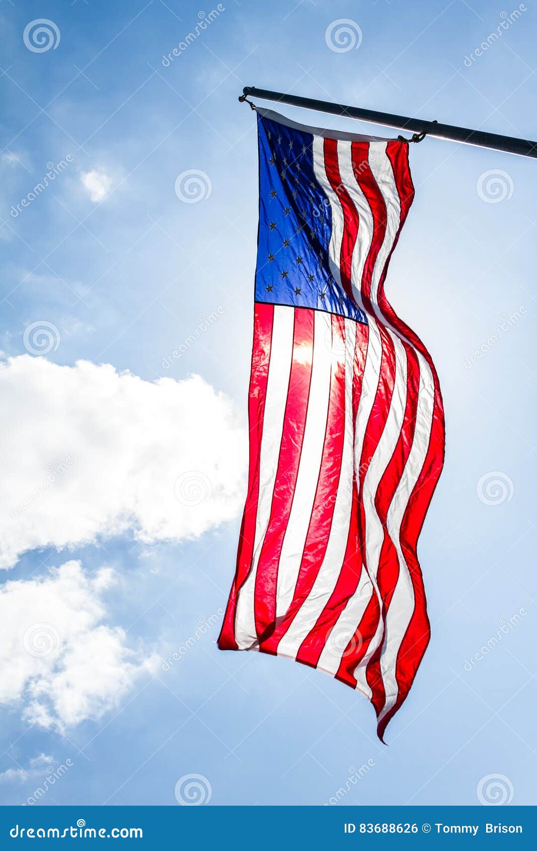 horizontal american flag