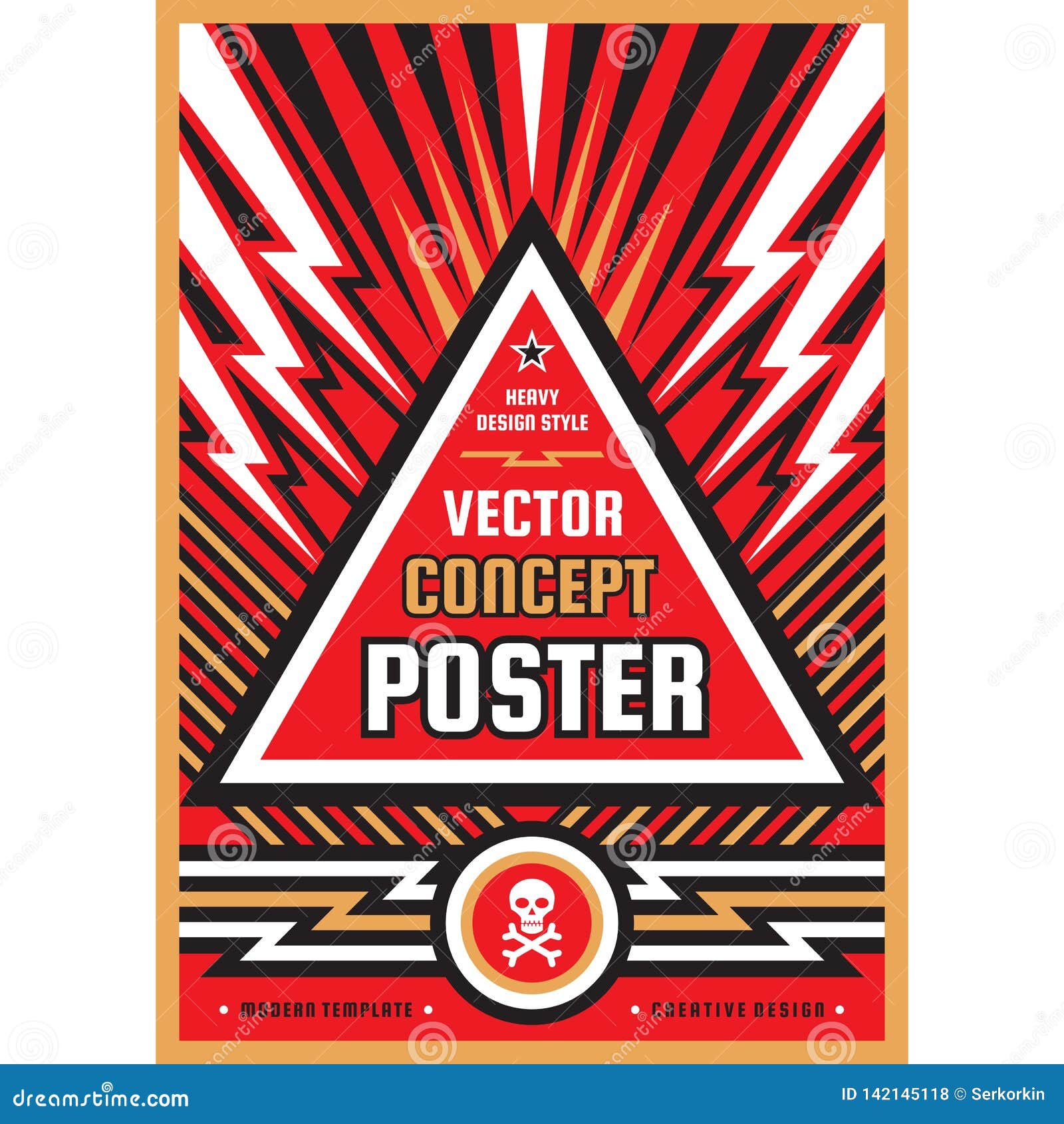 vertical art poster template in heavy power style. national patriotism freedom vertical banner. graphic  layout. music