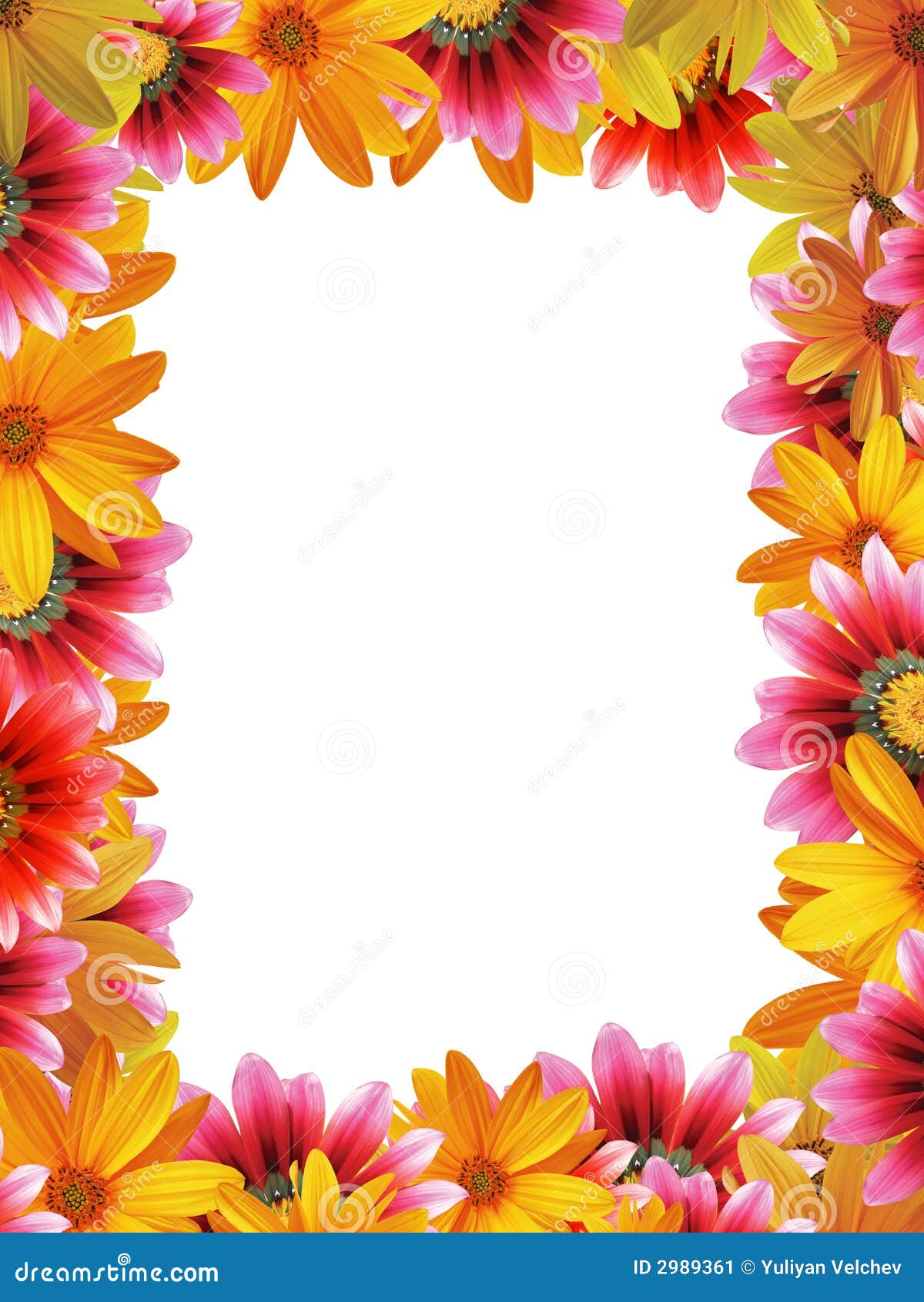 Vertical flower frame stock image. Image of flowers, background 2989361