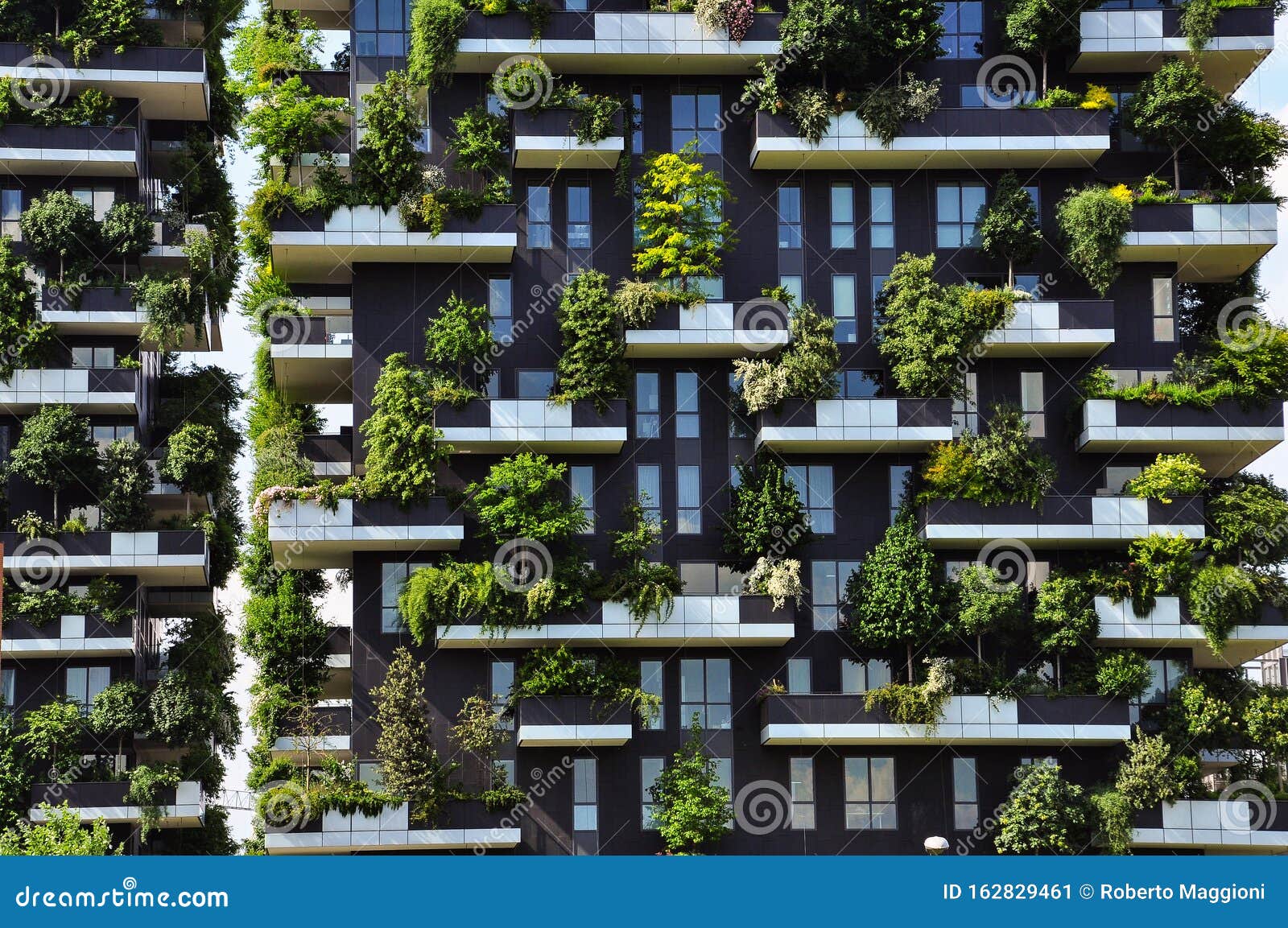 vertical forest. bosco verticale contemporary architecture in milan, italy