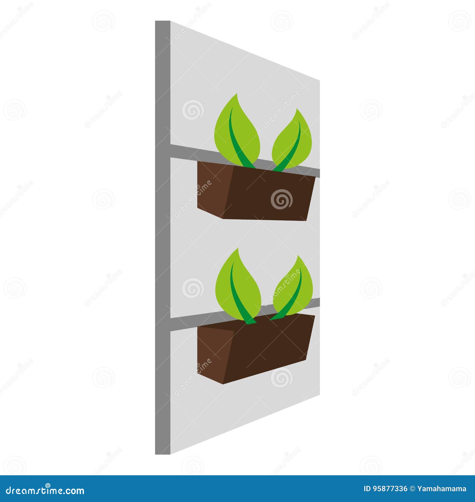 Vertical garden stock vector. Illustration of vertical 95877336