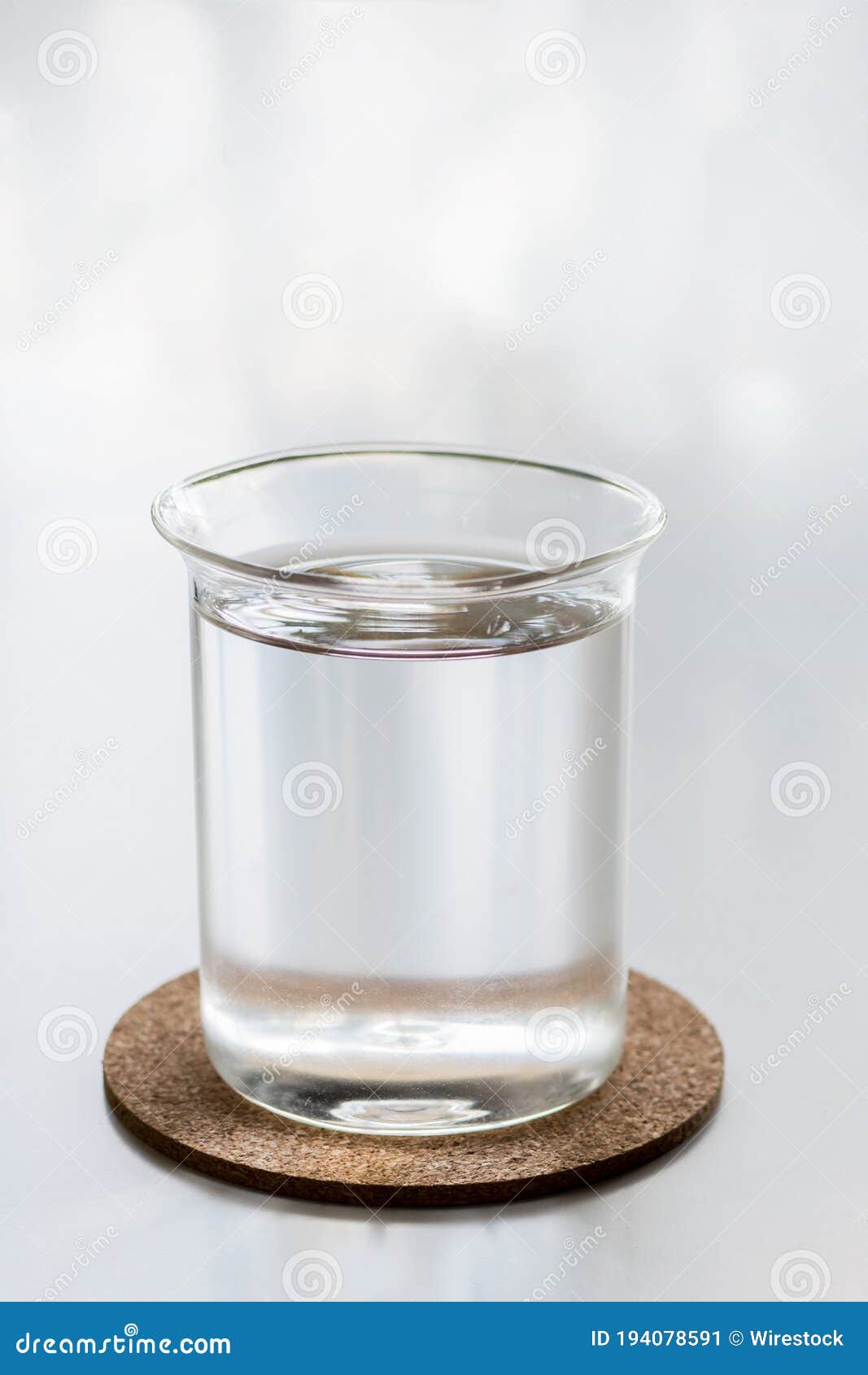 Vertical Isolated Closeup Shot of a Glass of Water Stock Image Image