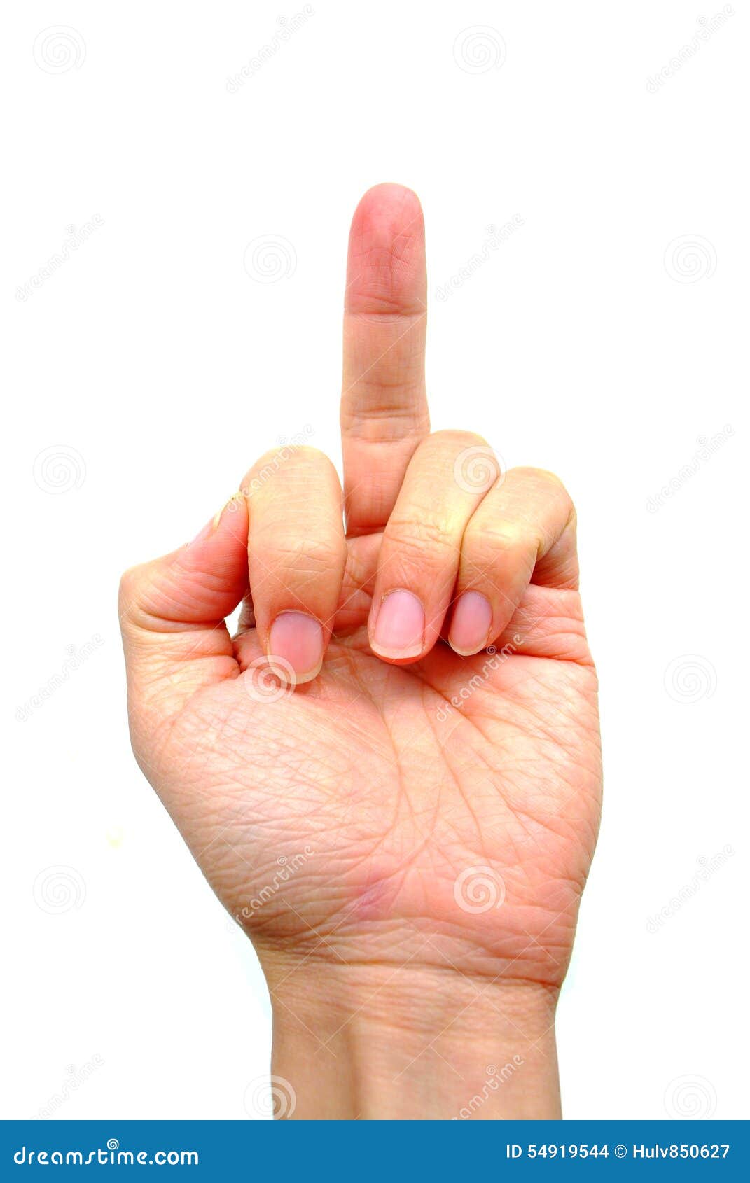 Vertical middle finger stock photo. Image of anger, adult - 54919544