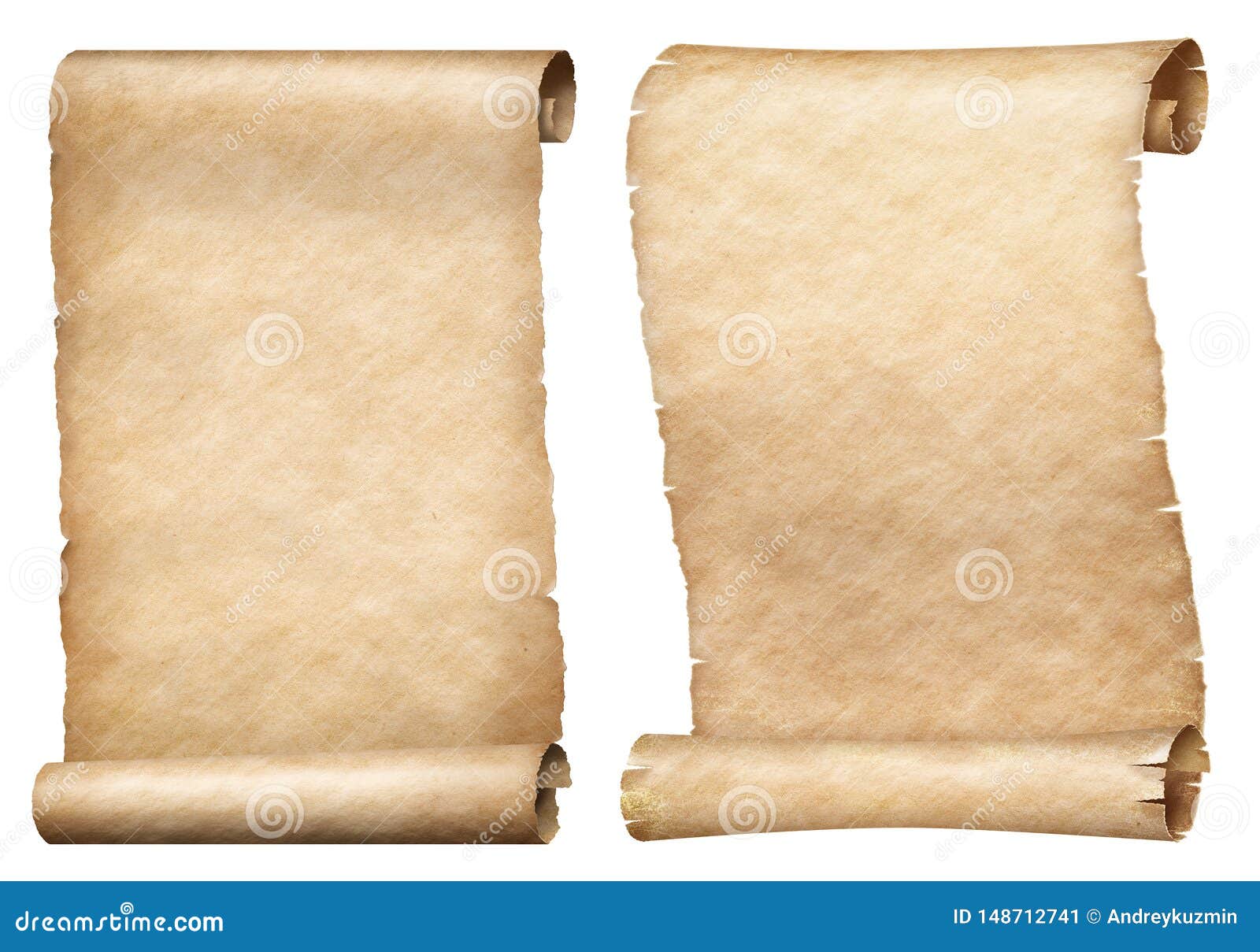 Old Parchment Paper Scroll Stock Photo, Picture and Royalty Free Image.  Image 14709094.