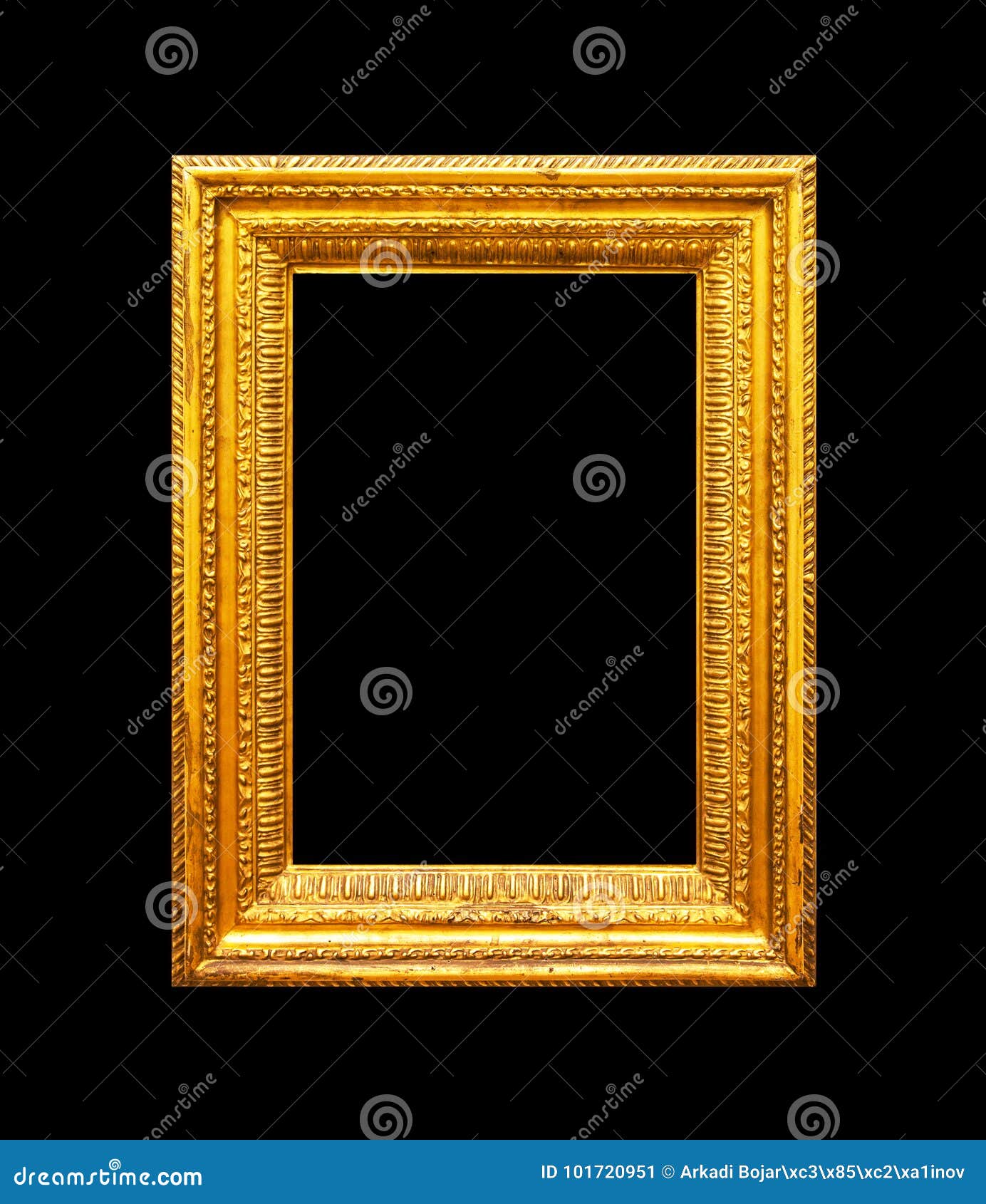Vertical Portrait Gold Frame Stock Image Image of antique, classical