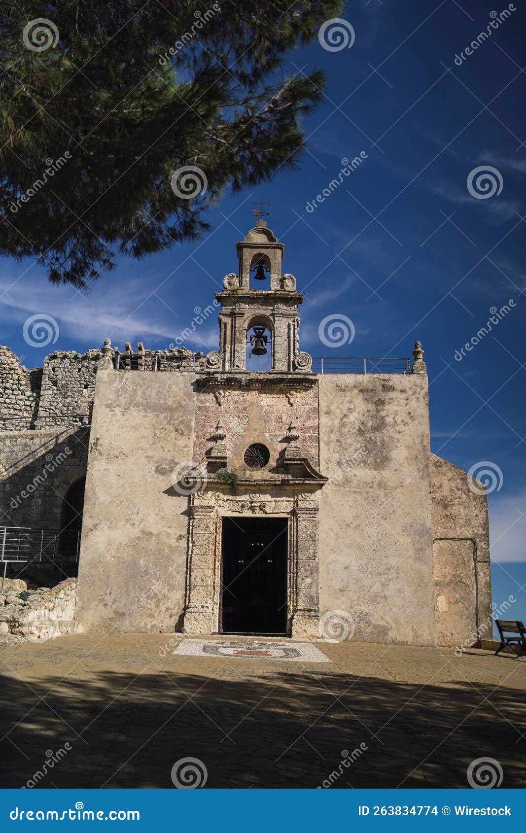 vertical shot of an ancient building in espera, spain