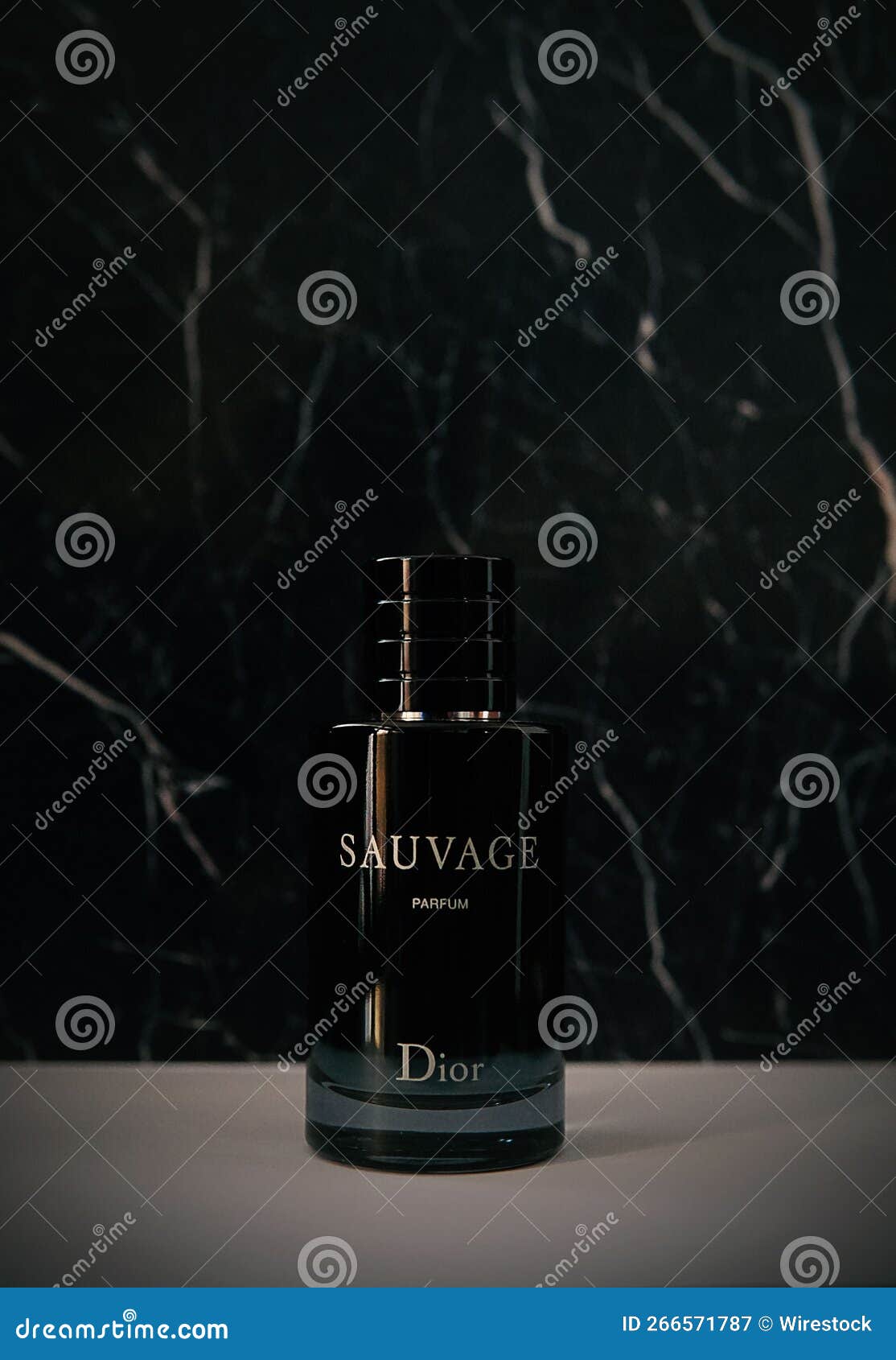 Vertical Shot of the Dior Sauvage Perfume for Men. Editorial ...