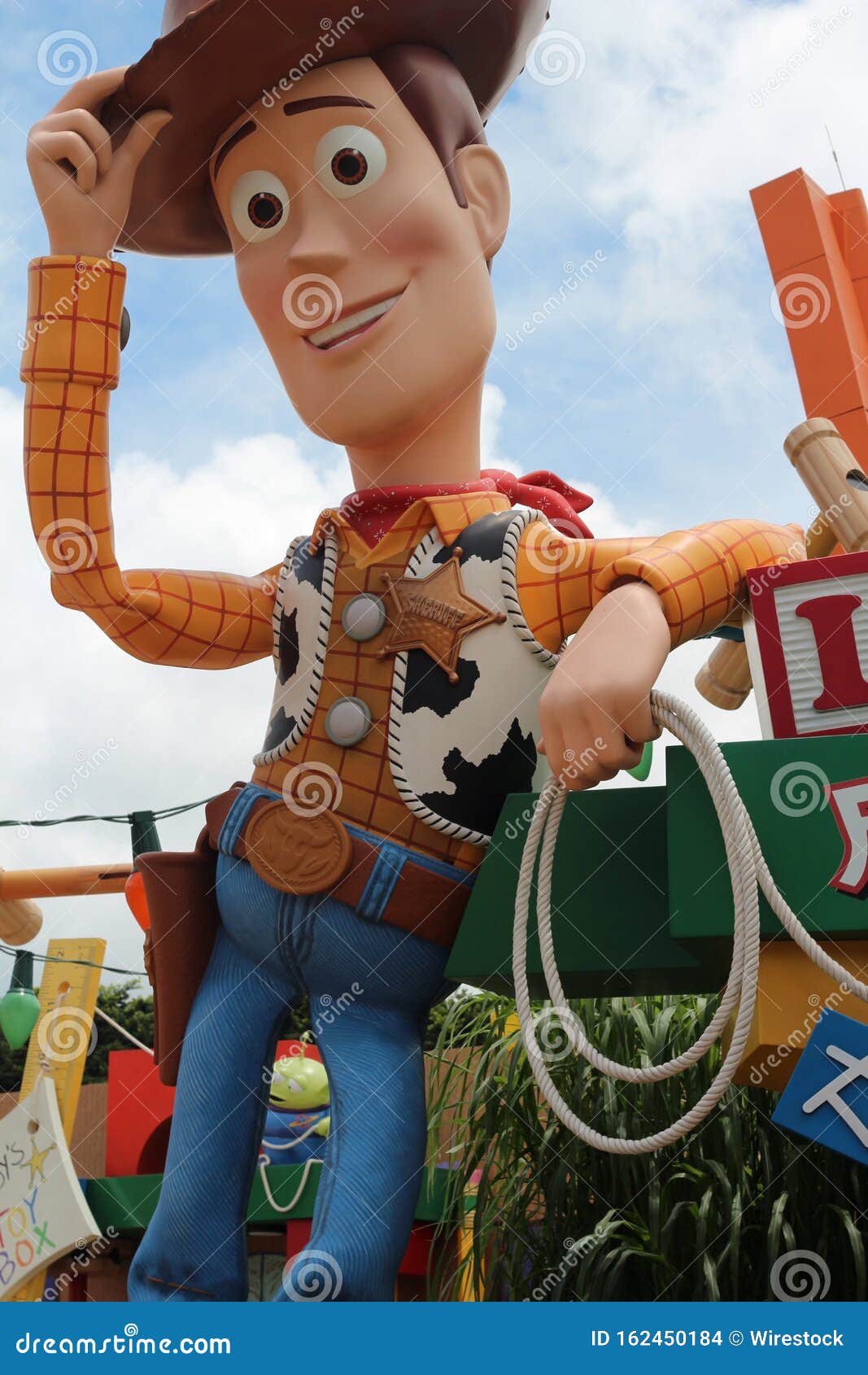 Vertical Shot Of The Famous Cowboy Toy Woody Taken In Hong Kong S Disneyland Editorial Stock Image Image Of Fabric Present