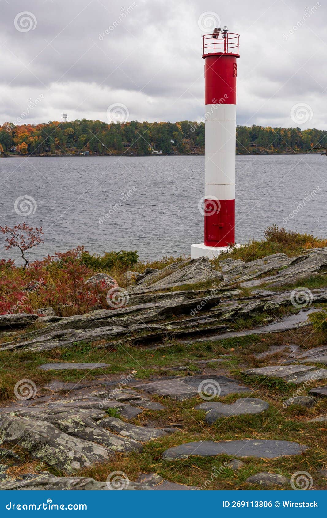 Vertical Shot of the Lighthouse Point in the Killbear Provincial Park