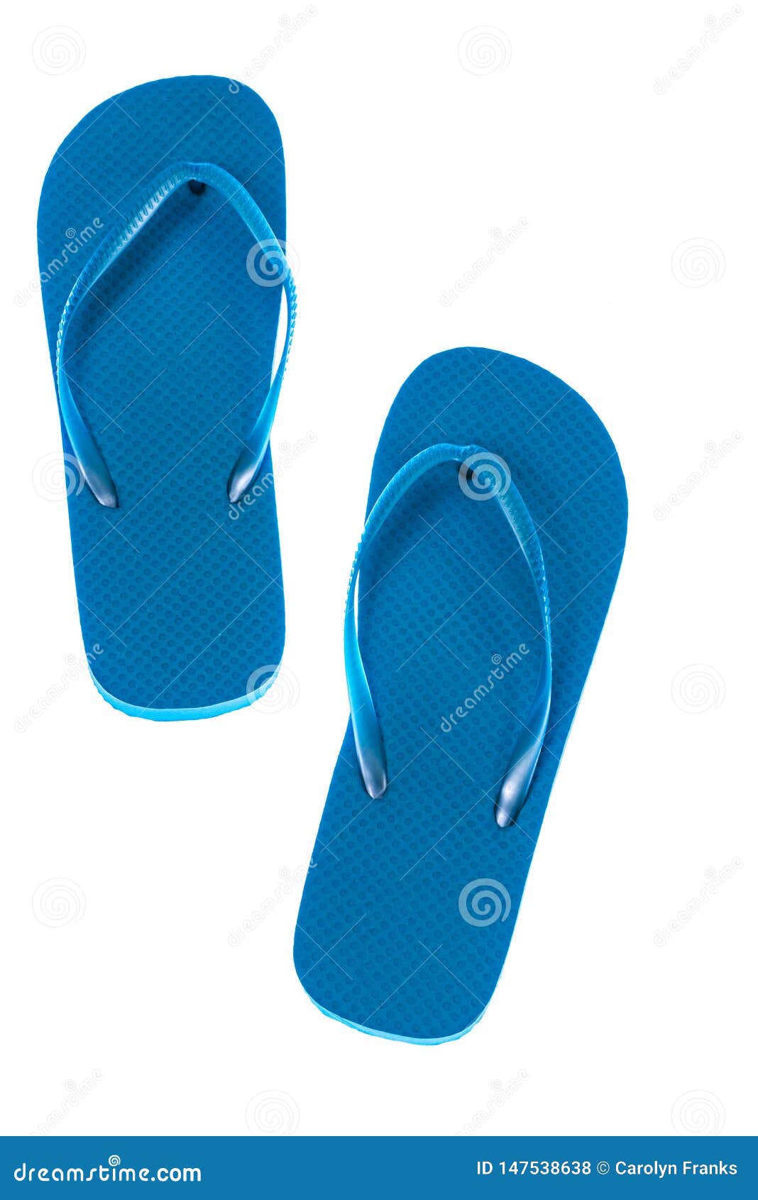 Blue Sandals Flip Flops Photographed on Light Table Stock Photo - Image ...