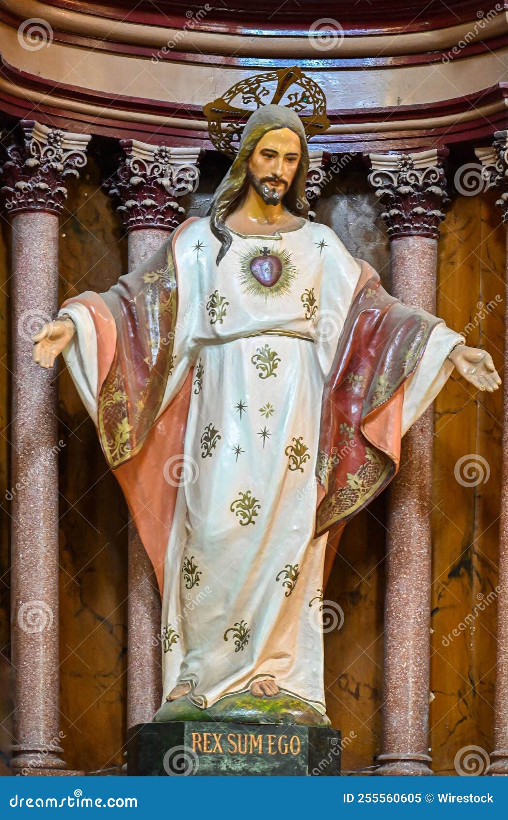 Vertical Shot of a Statue of Jesus Christ Stock Image - Image of belief ...