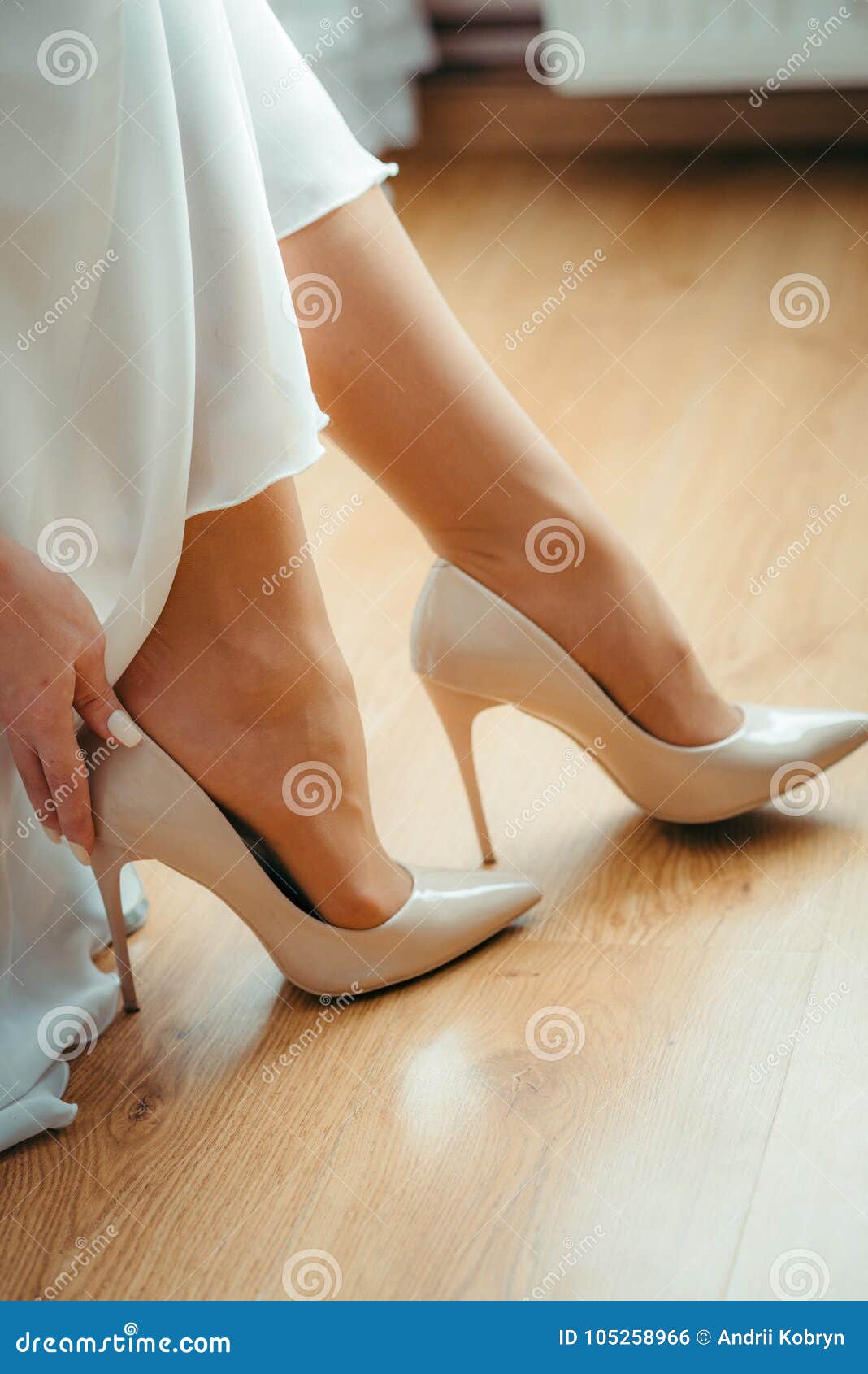 Brides red sole high heels stock image. Image of elegance - 30399097