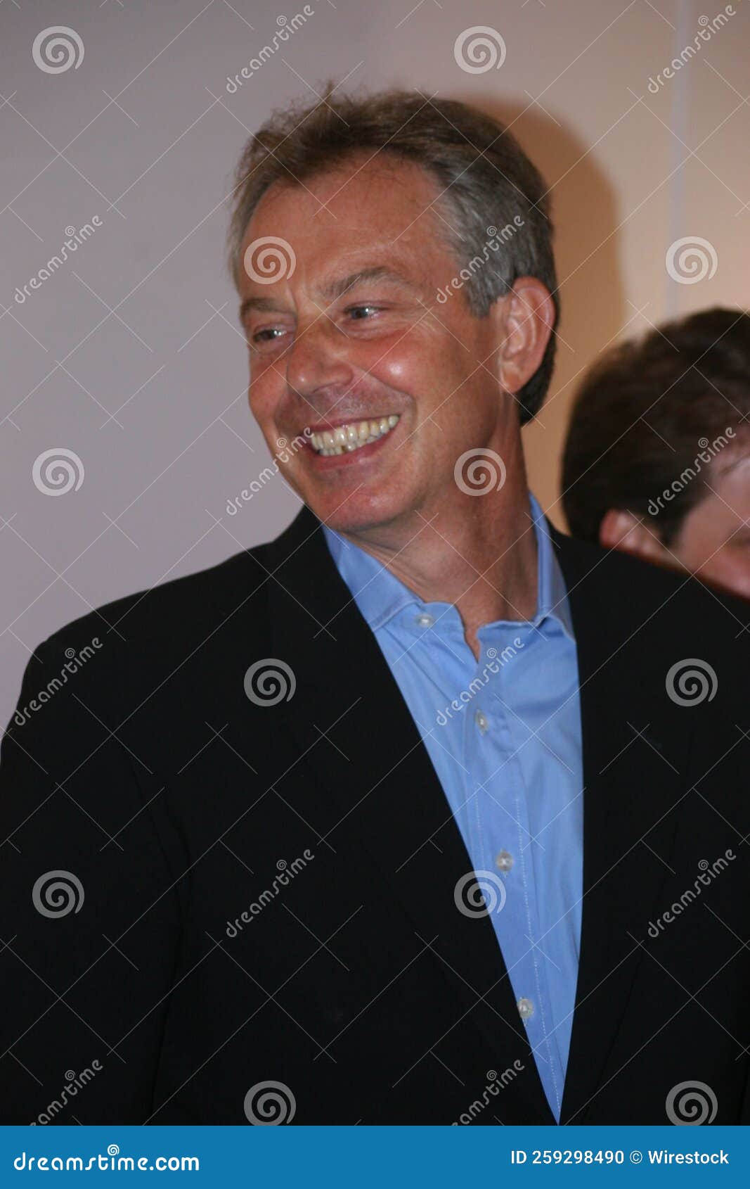 Vertical Shot of Tony Blair at a Labour Conference 2006 in Manchester