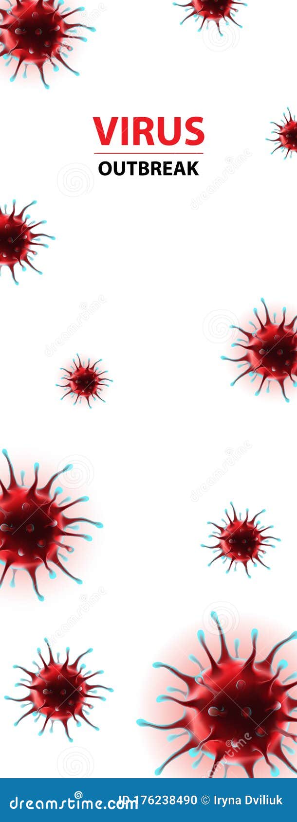 vertical social media banner coronavirus epidemia virus 