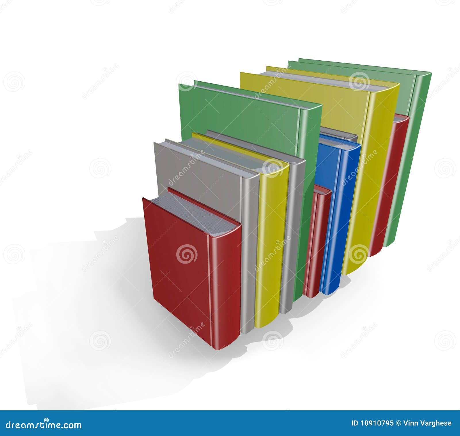 Vertical stack of Books stock illustration. Illustration of stack ...