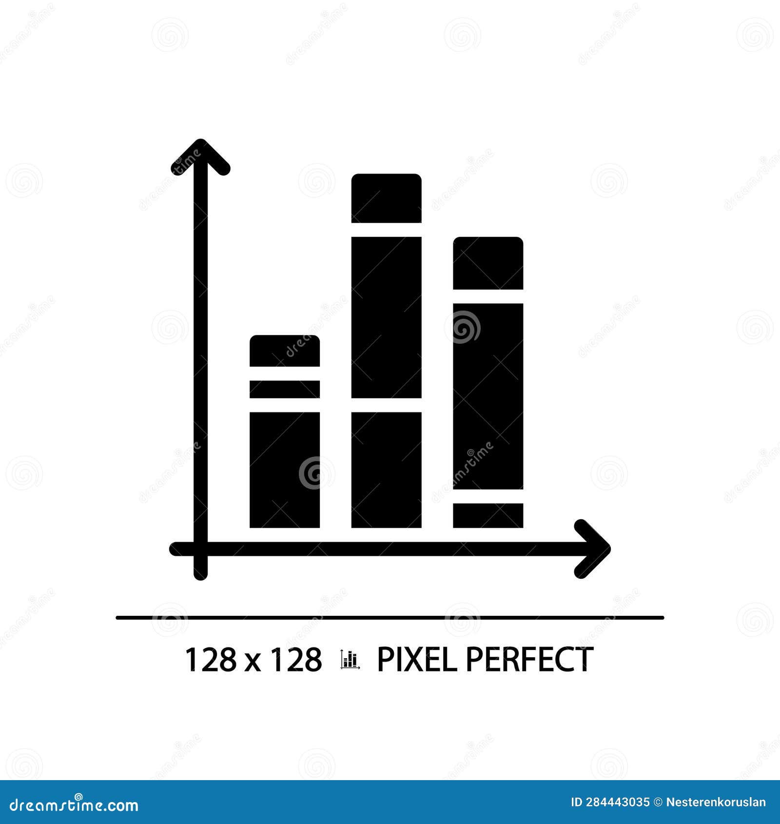 Vertical Stacked Bar Chart For Presentation Vector Illustration vertical-stacked-bar-chart-for-presentation-vector-illustration