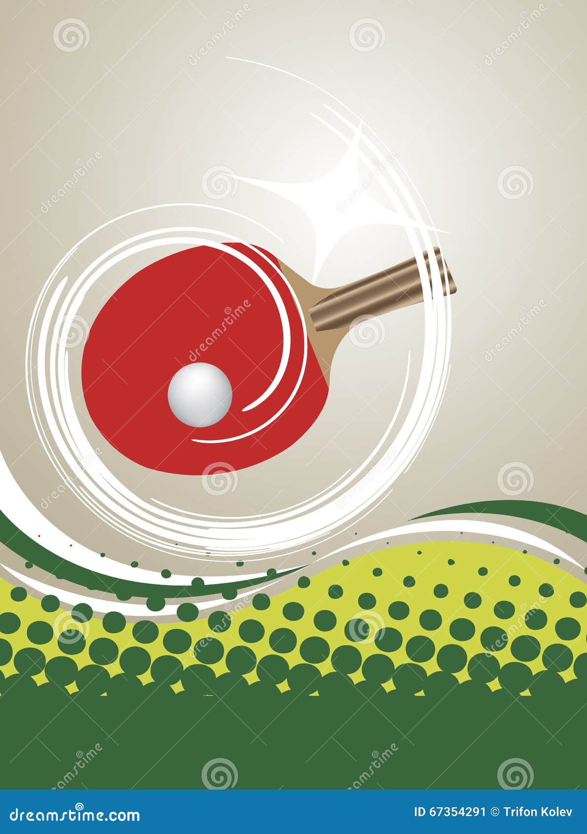 Vertical Table Tennis Poster Stock Vector Illustration of game