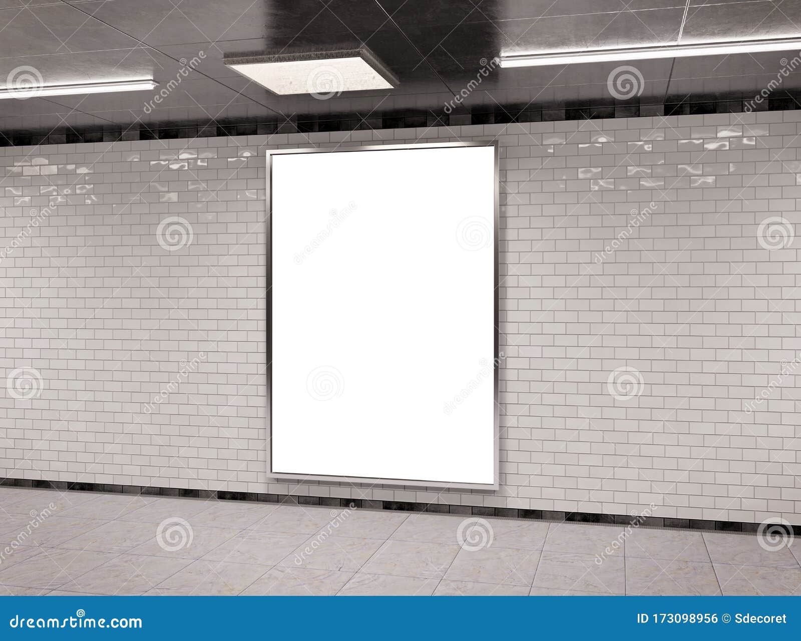 Download Vertical Underground Billboard Frame Mockup 3d Rendering Stock Illustration Illustration Of Tube Empty 173098956 PSD Mockup Templates