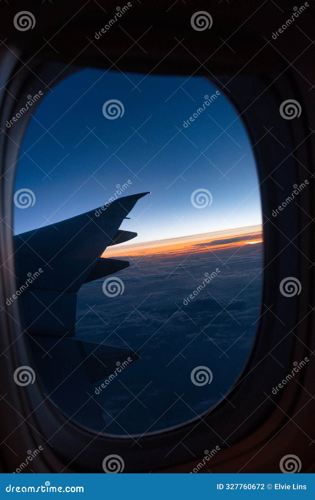 vertical view of the airbus right wing from my window