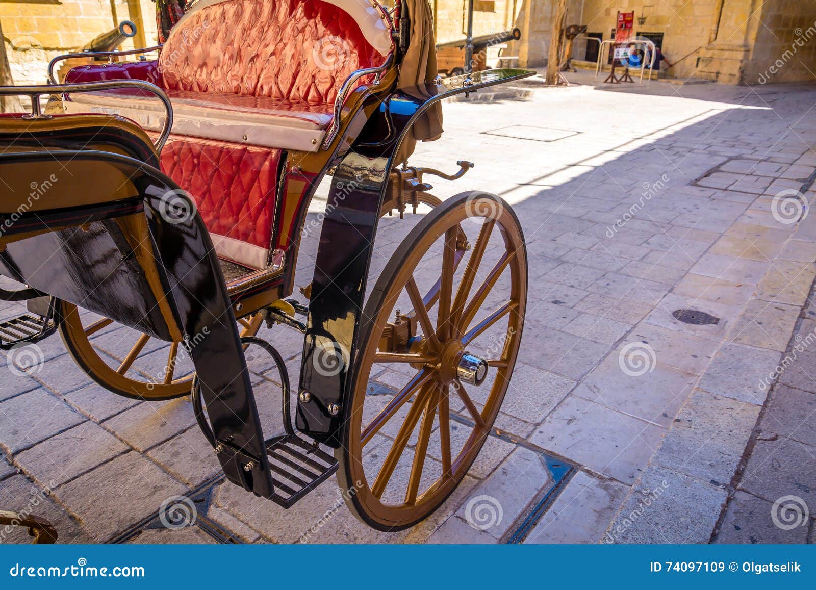 Vervoer op de straat in Malta. Vervoer op de straat van Mdina-stad in Malta
