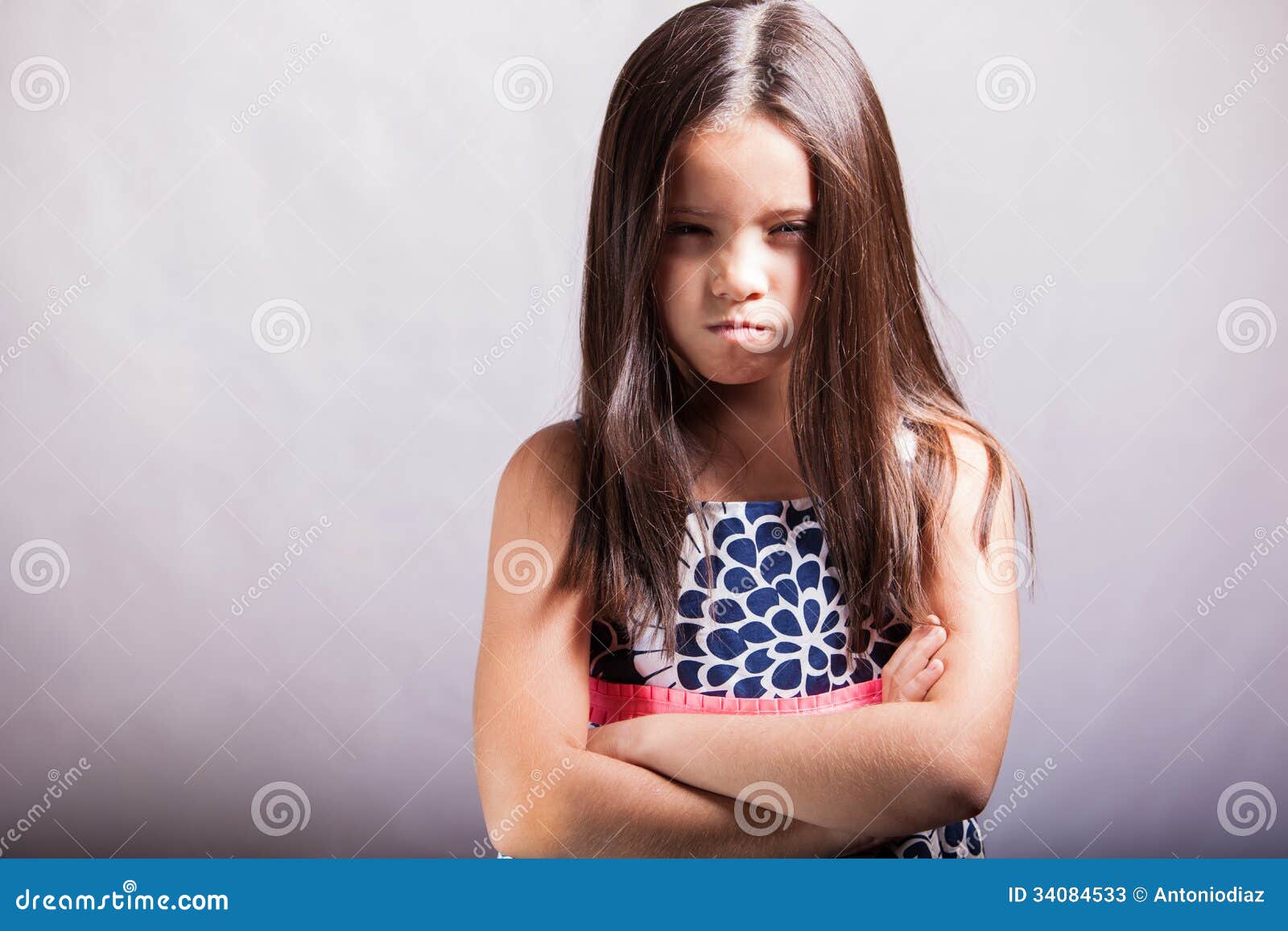 very angry little girl