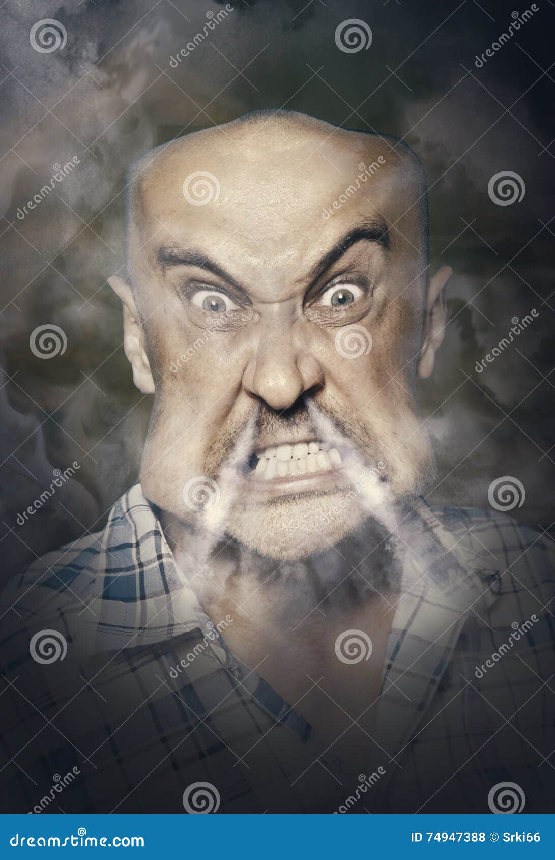 Very angry man stock photo. Image of look, person, unhappy - 74947388