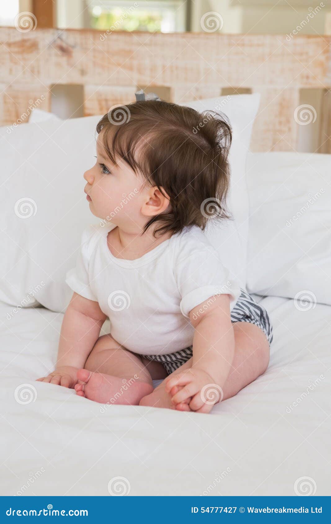 Very Beautufil Cute Baby Girl Stock Image - Image of apartment ...