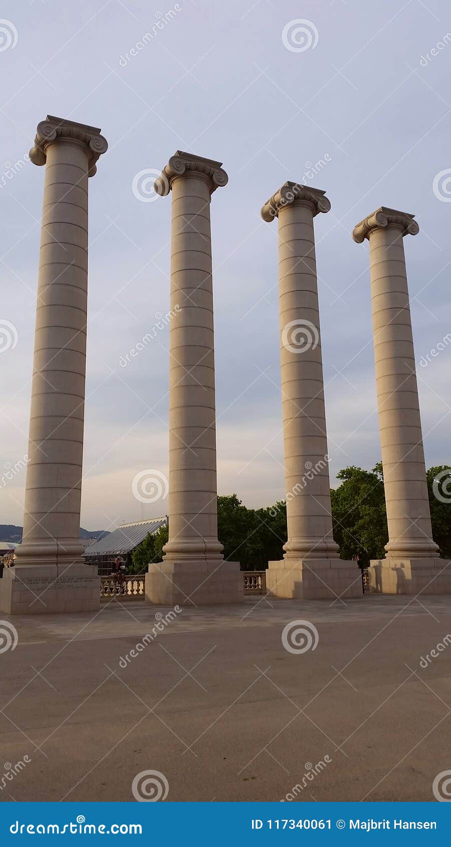 Pillars stock image. Image of spain, barcelona, pillars 117340061