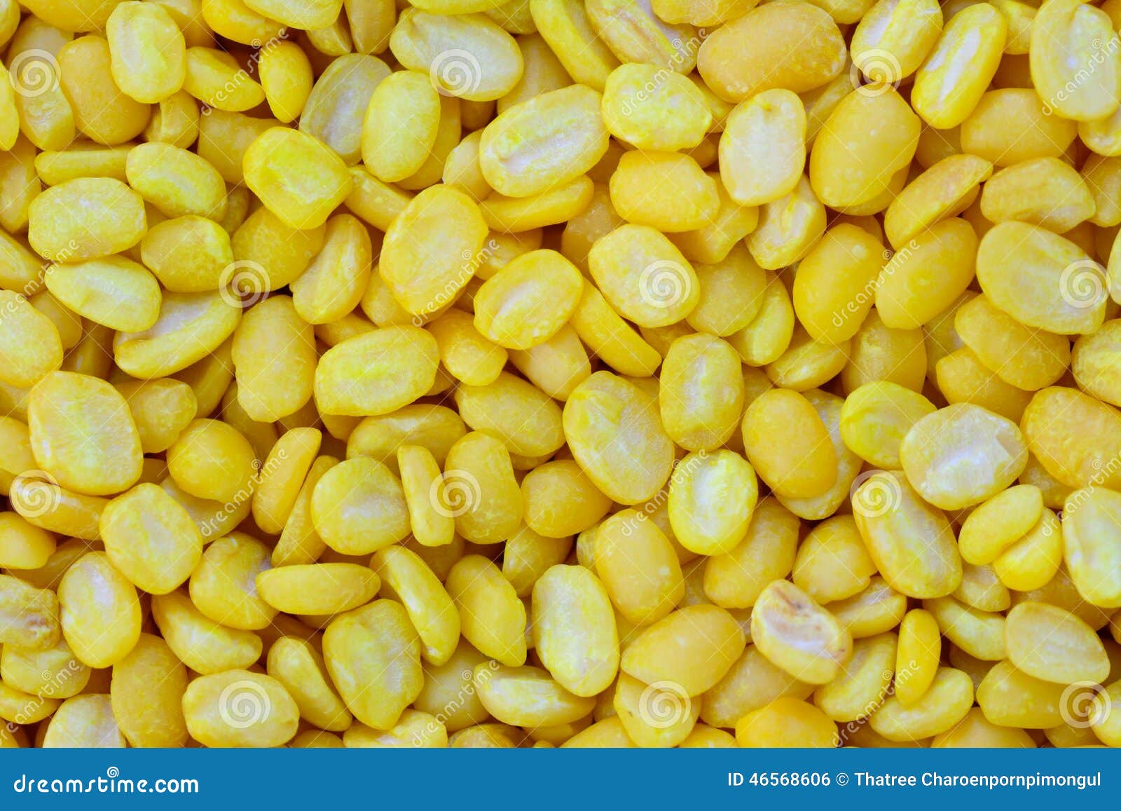 Very Closeup of Split Yellow Mung Beans Stock Photo Image of macro