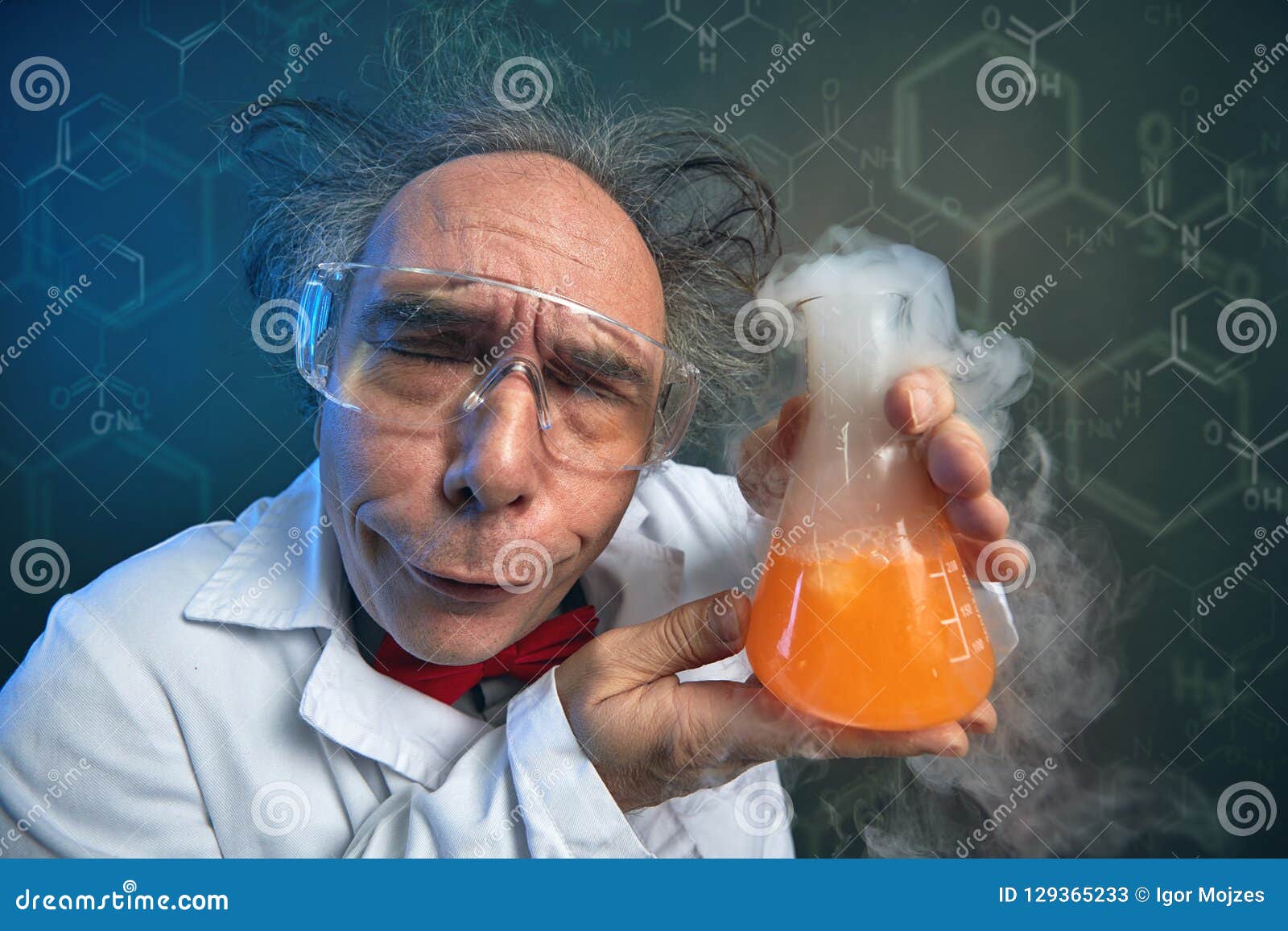 Very funny scientist stock image. Image of microbiology - 129365233