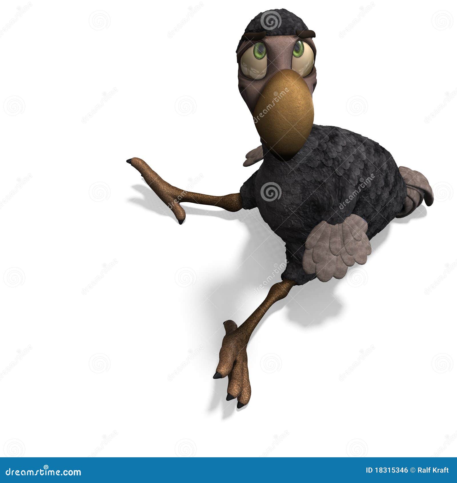 Very funny toon Dodo-bird stock illustration. Illustration of droll -  18315346