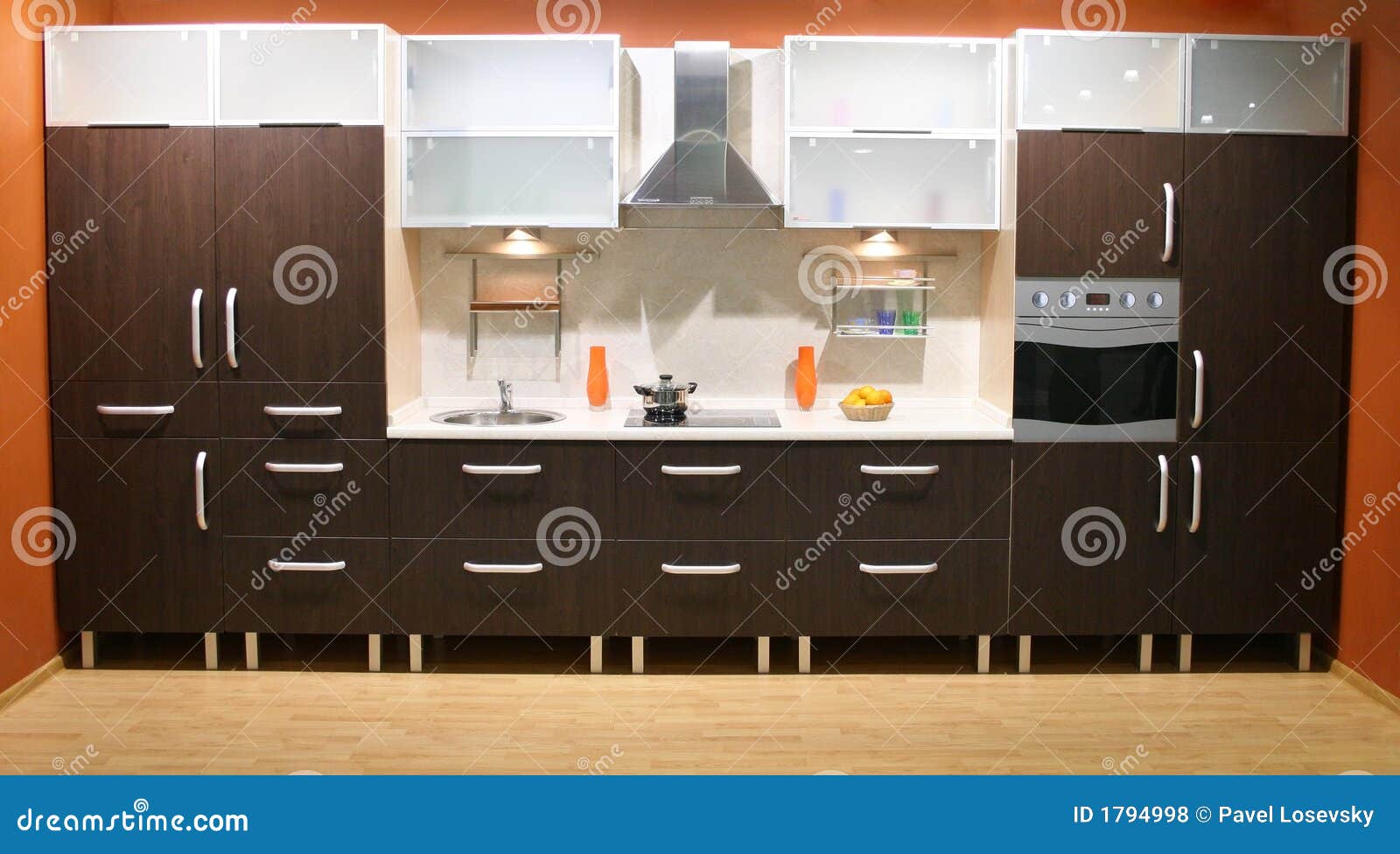 Very long kitchen stock photo. Image of dining, grille 1794998
