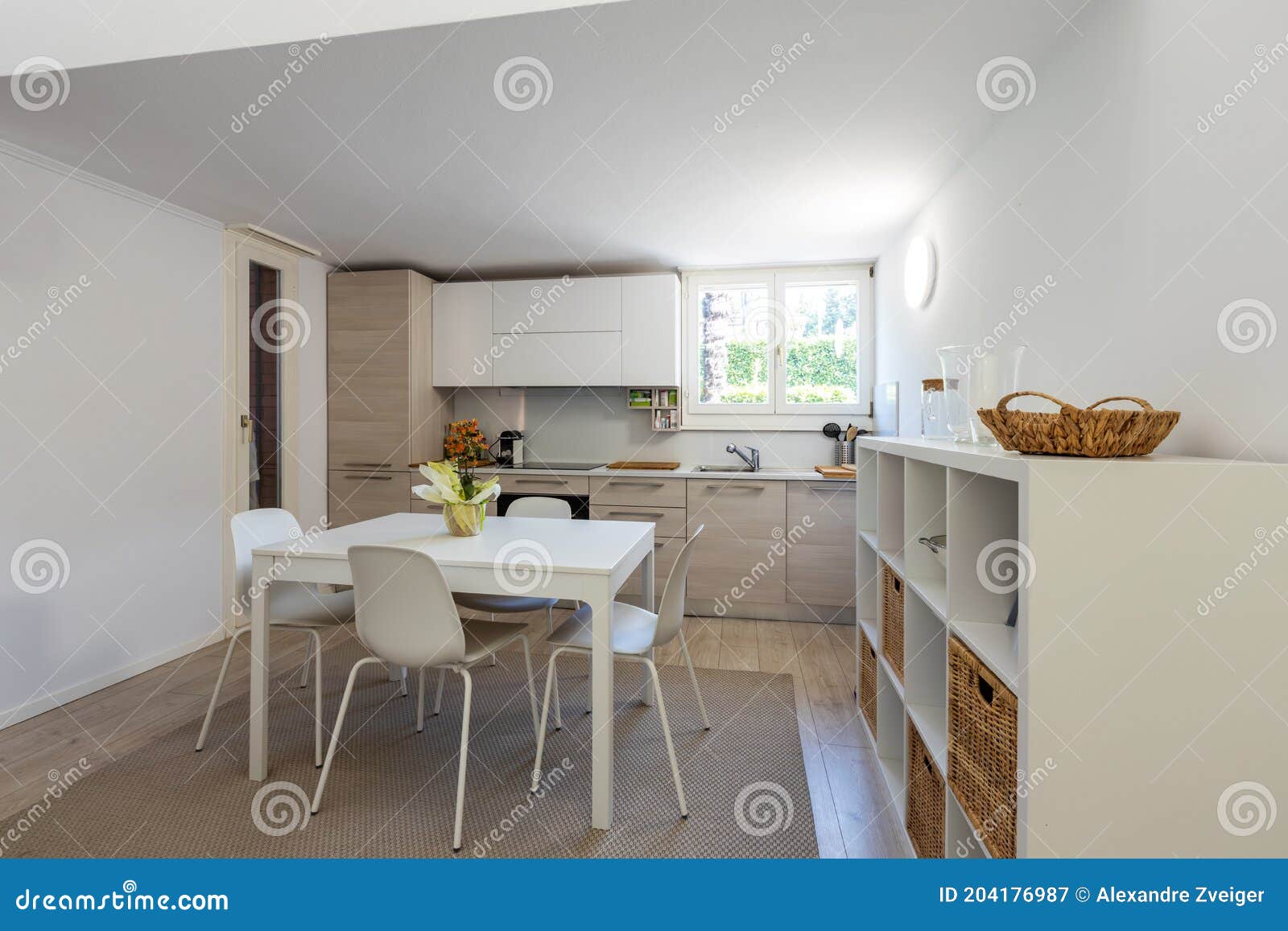 Very Nice Kitchen with Design Table and Chairs Stock Image Image of room, kitchen 204176987