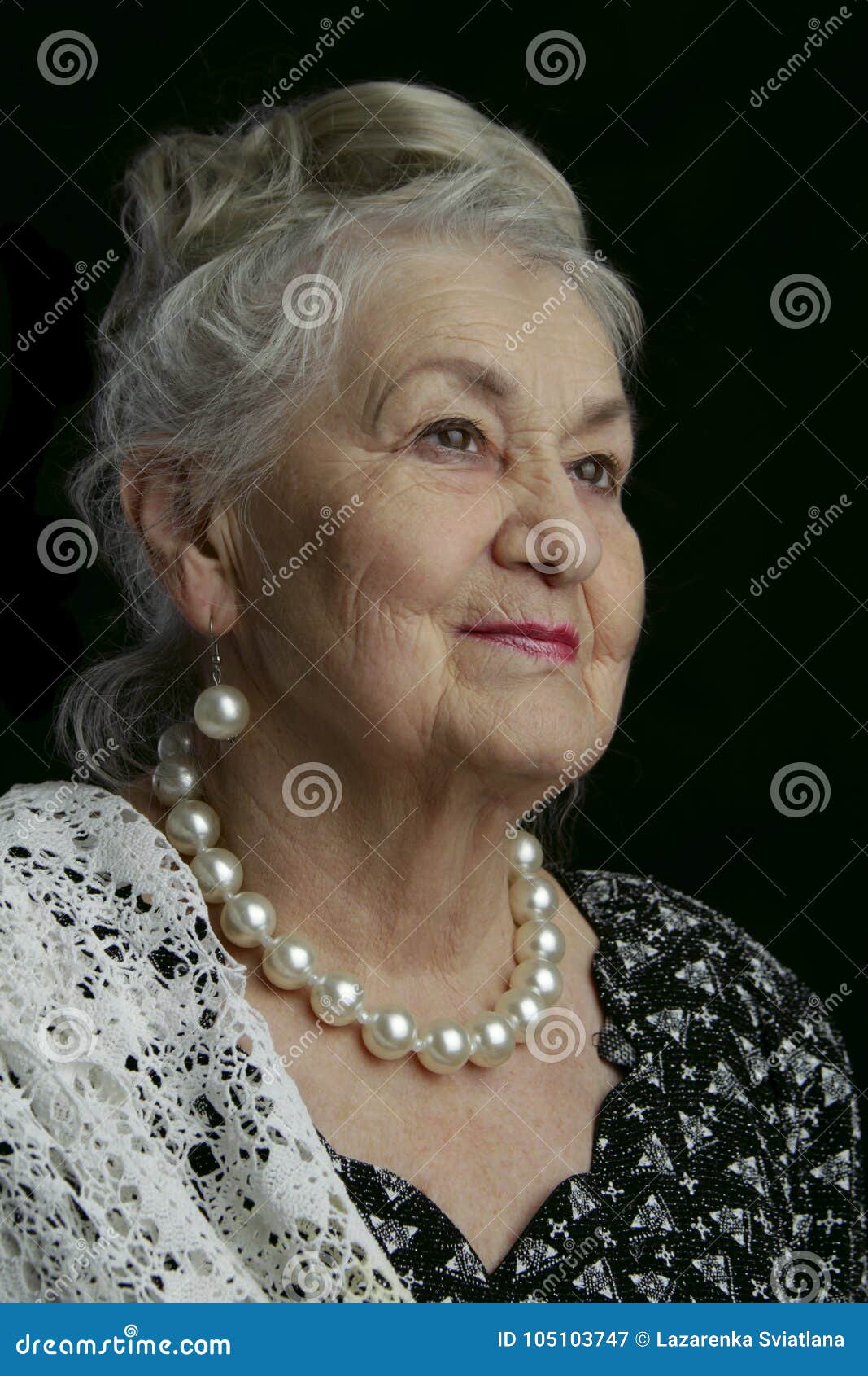 Very Old Beautiful Woman Elegant Old Woman Stock Image Image Of Adult Female 105103747