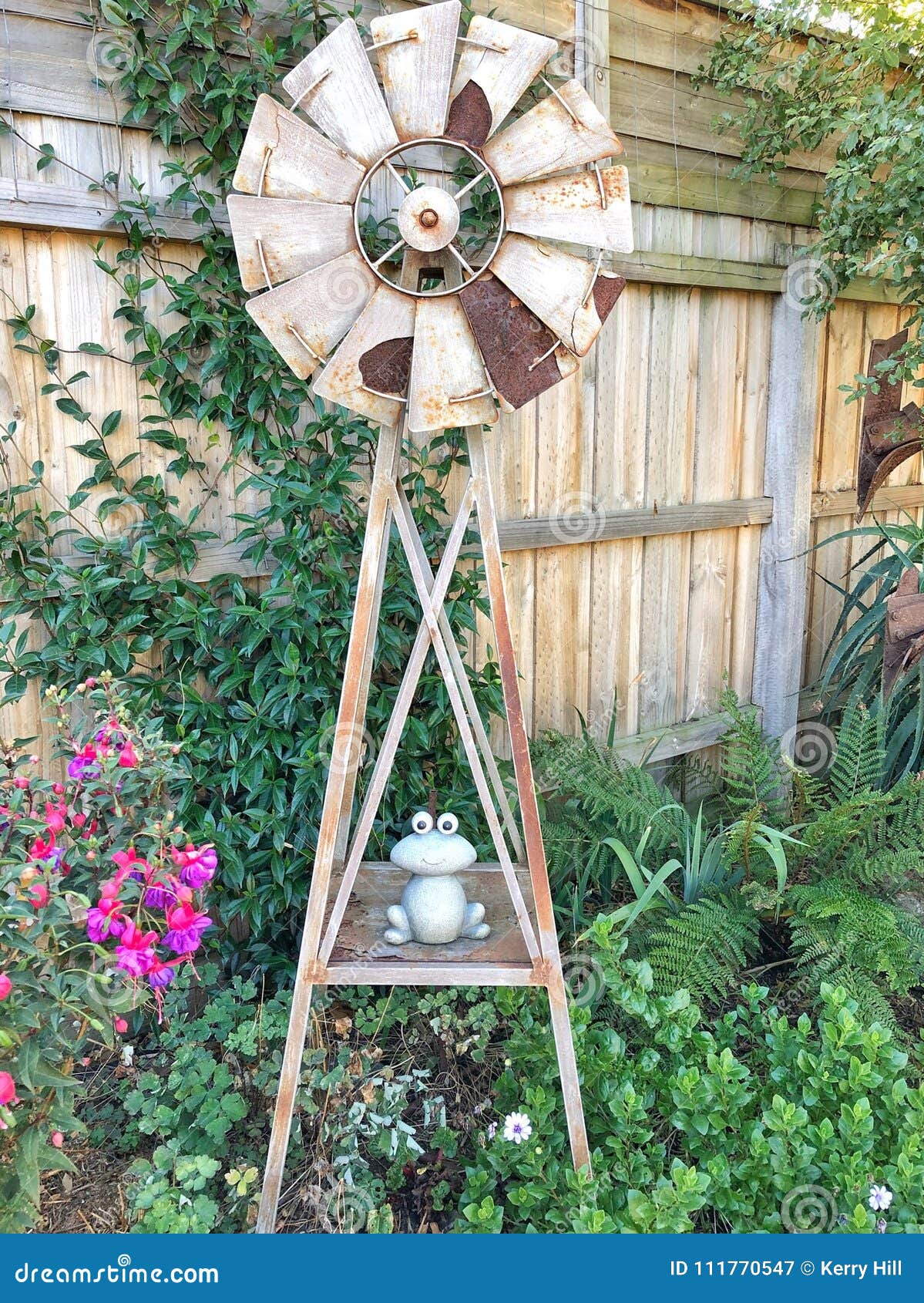 Ornamental Windmill In Garden Stock Image Image Of Display