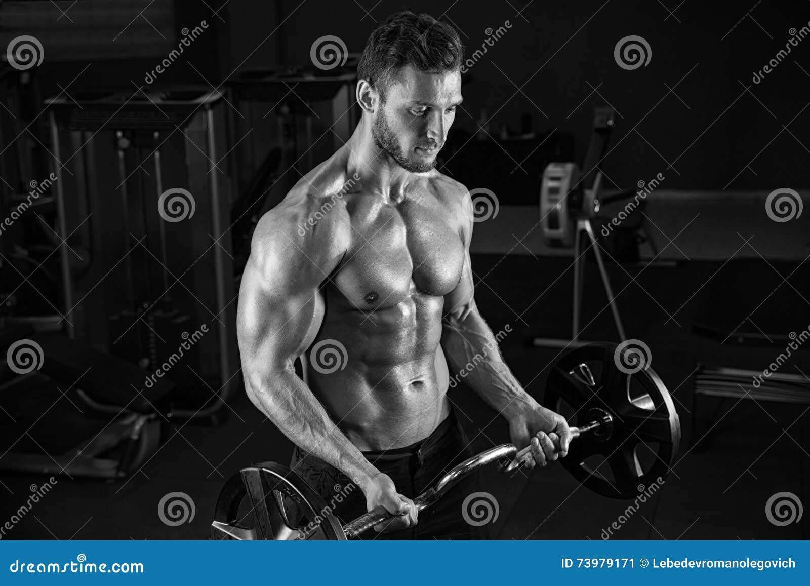 Very Power Athletic Guy Bodybuilder Stock Image Image of hardy