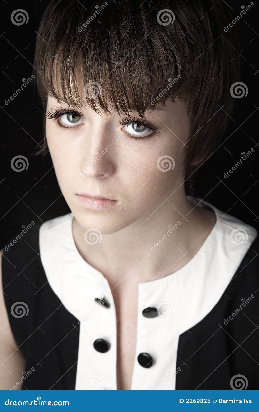 Very sad eyes stock image. Image of white, dull, female - 2269825