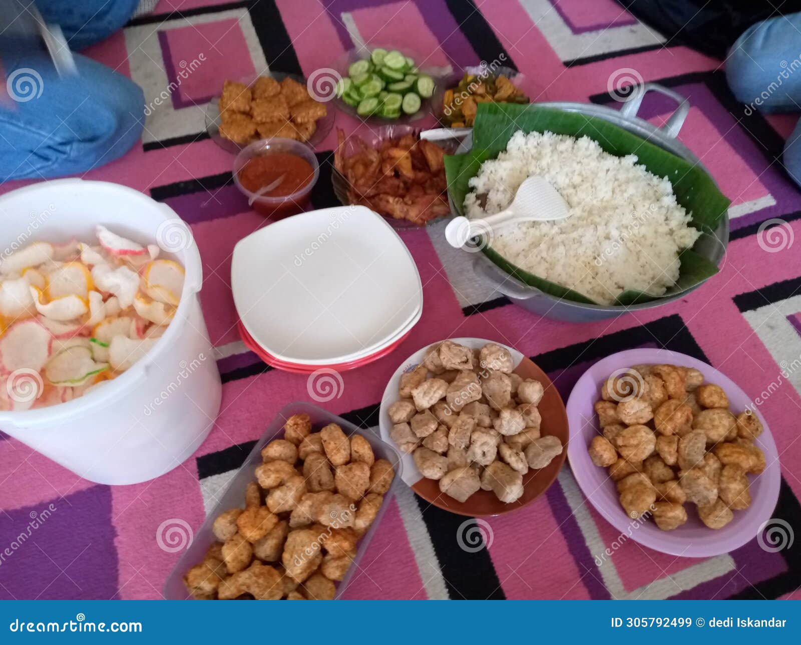 Very Typical Traditional Indonesian Food Stock Image - Image of typical