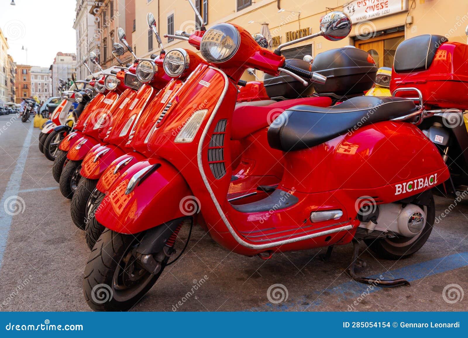 Vespa scooter rental editorial stock image. Image of technology 285054154