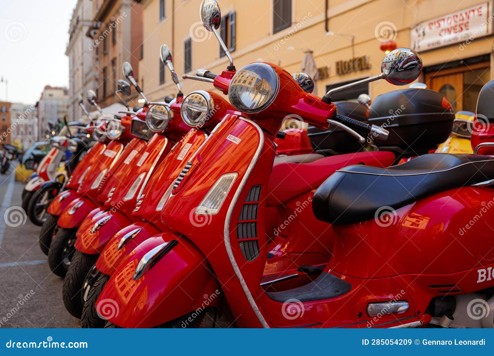 Vespa scooter rental editorial stock image. Image of scooter 285054209
