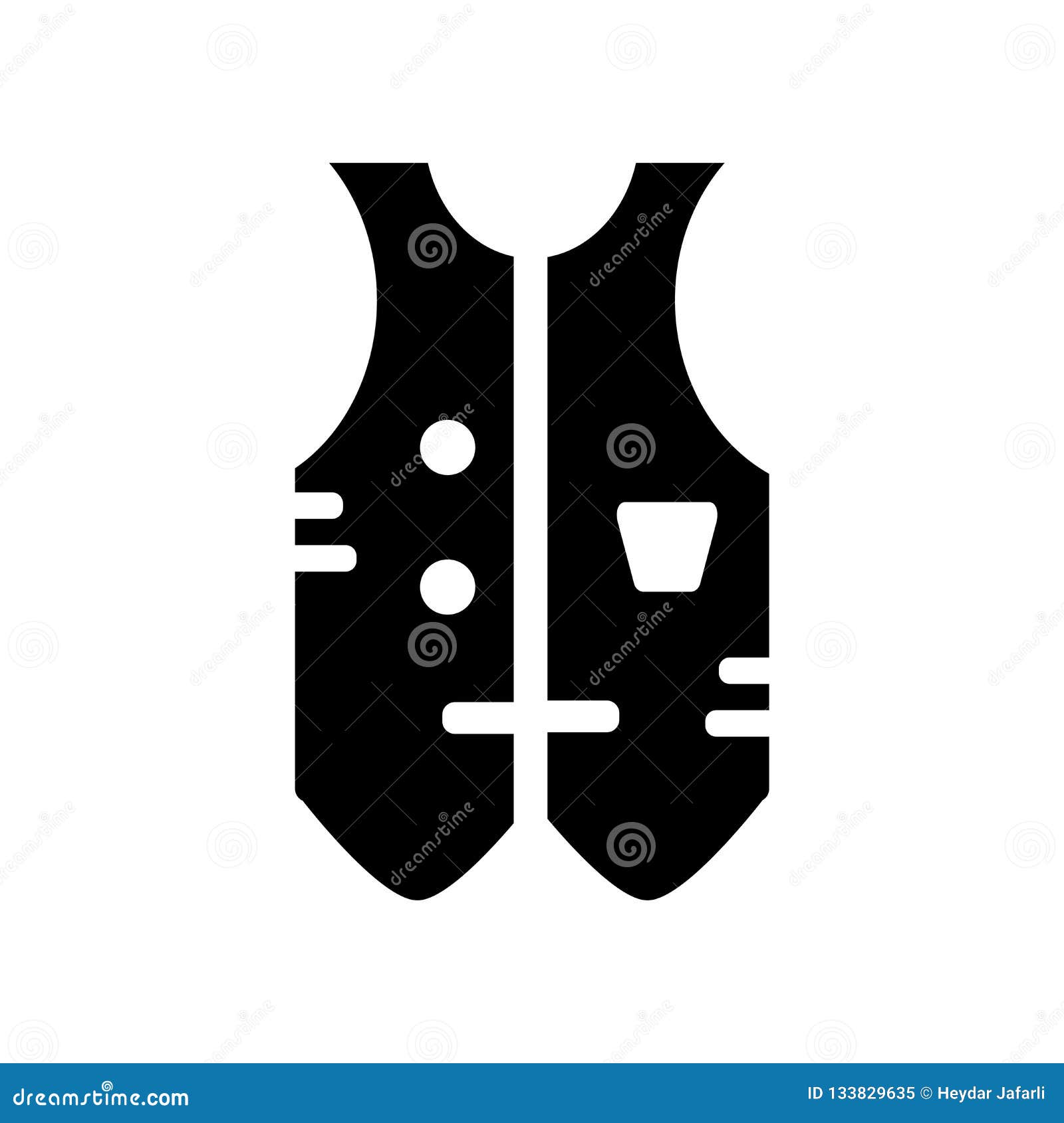 Vest Icon Vector Isolated on White Background, Vest Sign , Black Stock ...