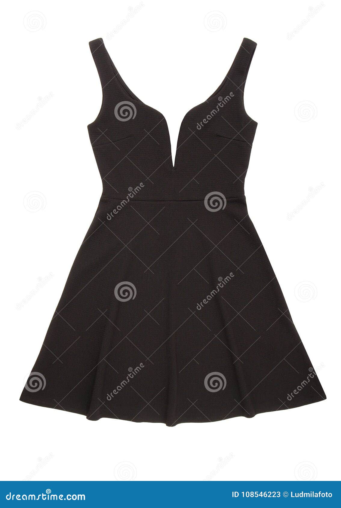 Vestido De Noche Negro Con Escote Bajo, Vestido Negro Cóctel, Galán Imagen de archivo - Imagen de ropa, 108546223