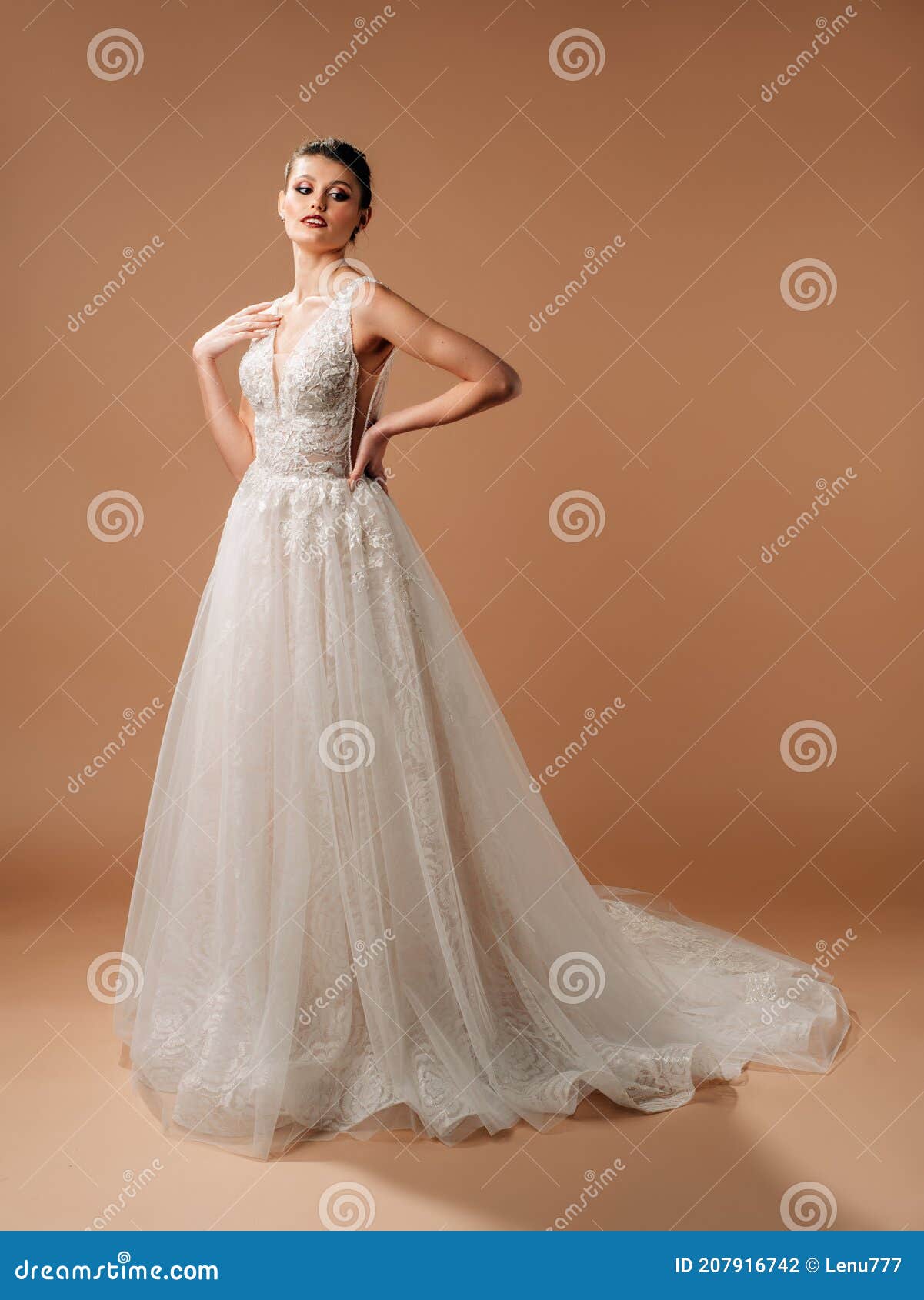 Vestido De Novia Elegante. Vestido De Novia De Moda Con Encaje Francés Tierno Y Cuentas Falda De Tul Tren Largo. Diseño Contemporá Foto de archivo - Imagen de sensual, nupcial: 207916742 Vestido De Novia Elegante. Vestido De Novia De Moda Con Encaje Francés Tierno Y Cuentas Falda De Tul Tren Largo. Diseño Contemporá Foto de archivo - Imagen de sensual, nupcial: 207916742